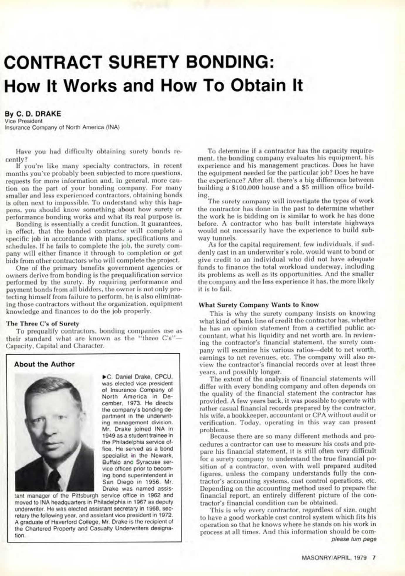 Masonry Magazine April 1979 Page. 7