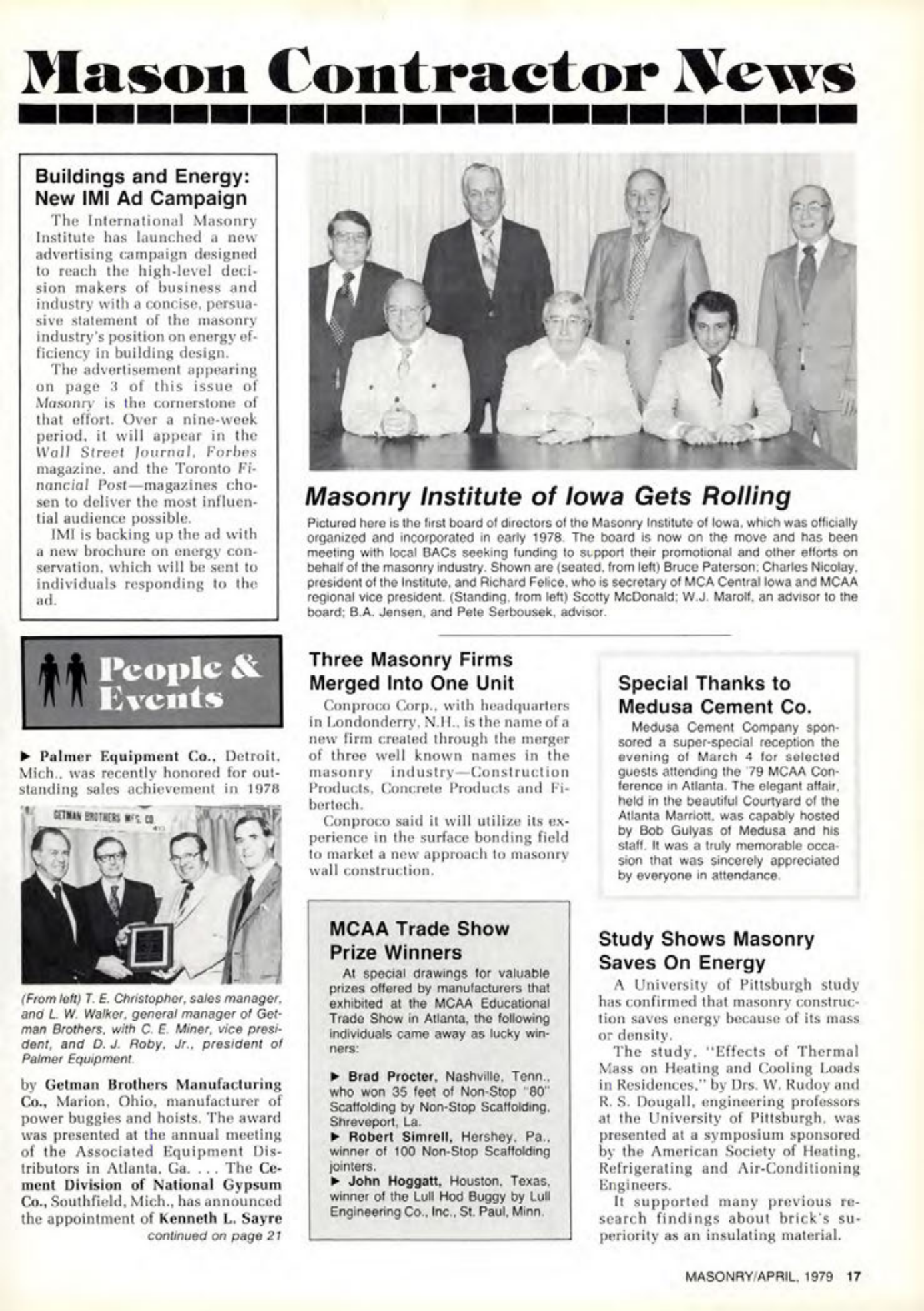 Masonry Magazine April 1979 Page. 17