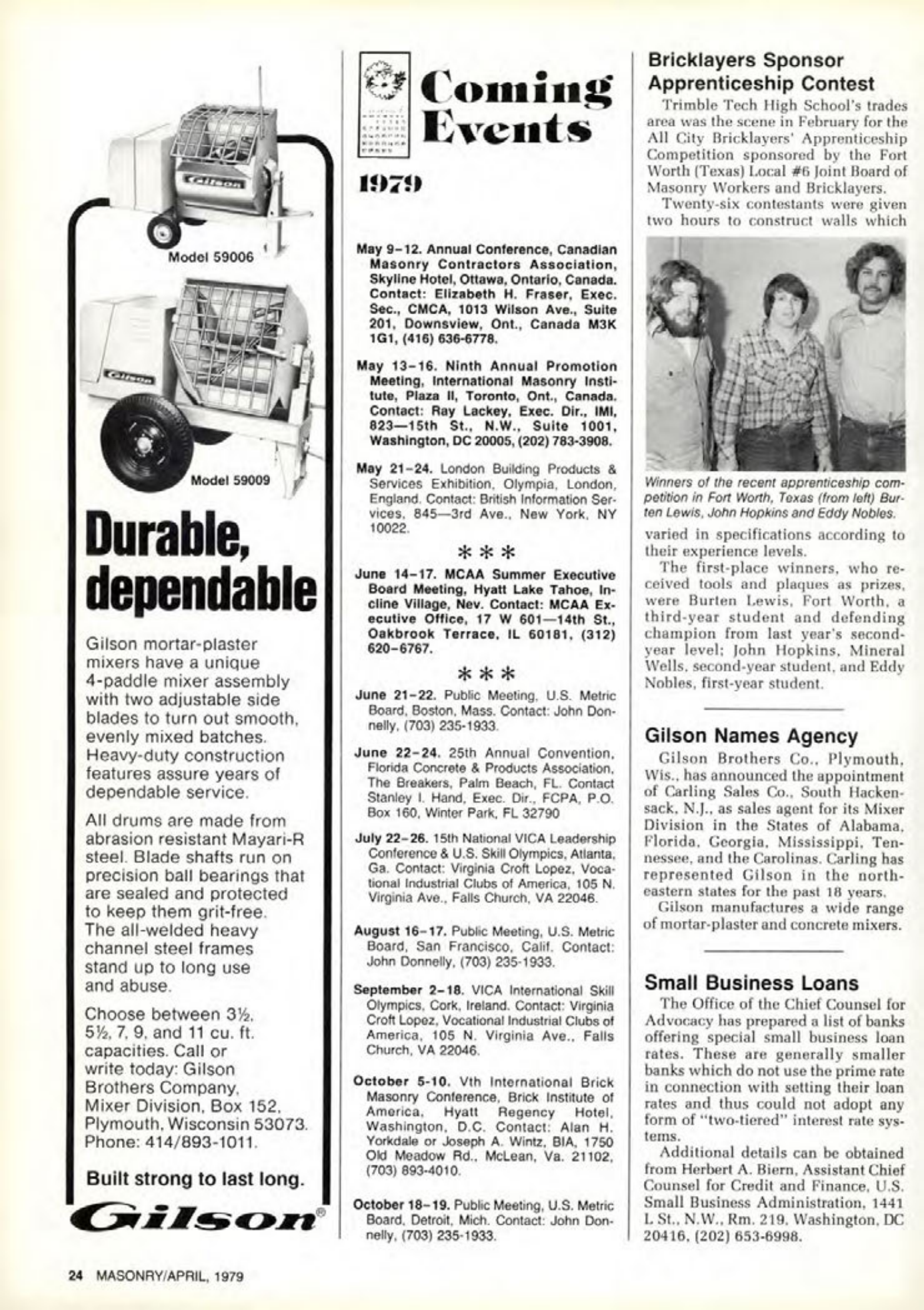 Masonry Magazine April 1979 Page. 24