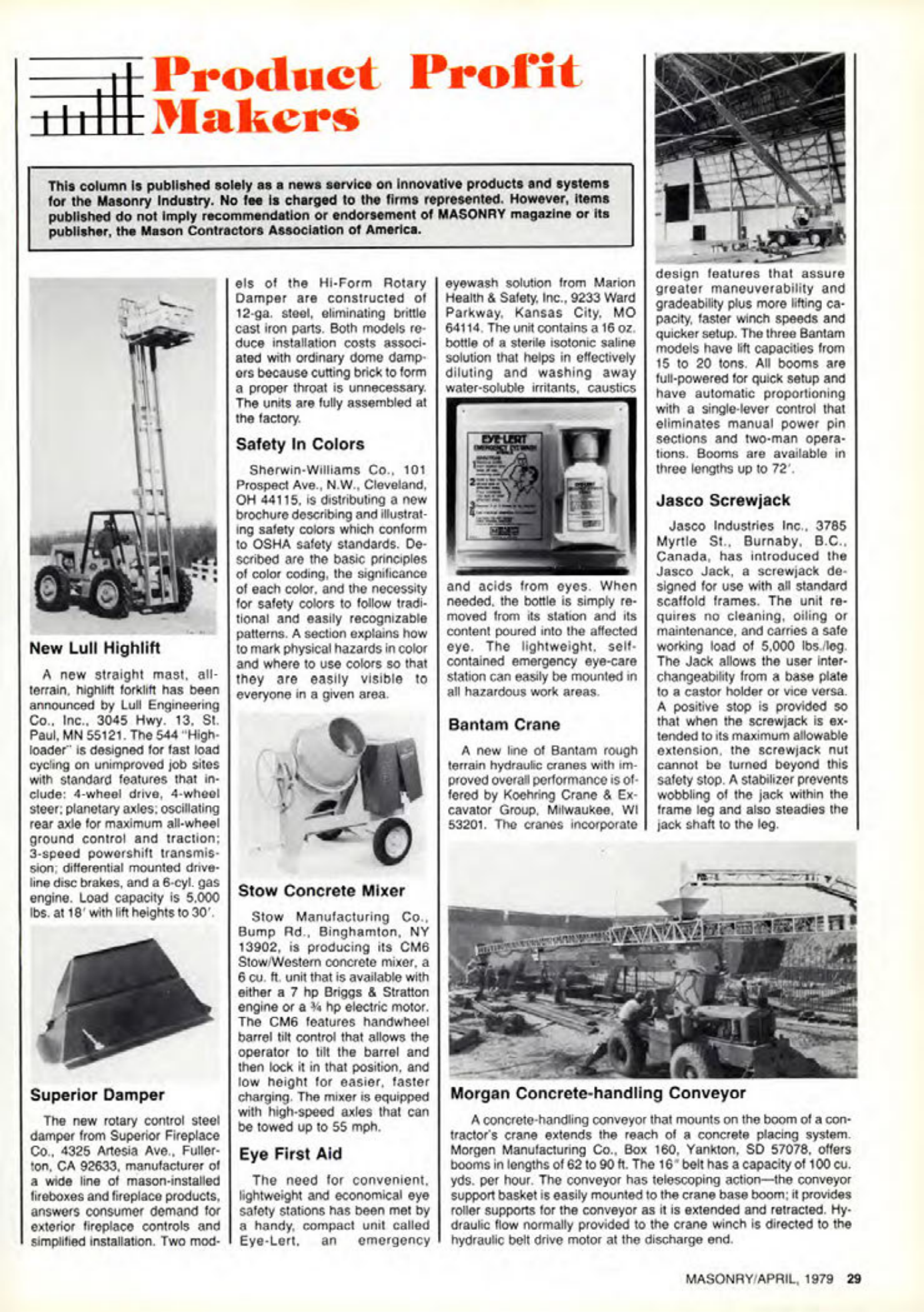 Masonry Magazine April 1979 Page. 29
