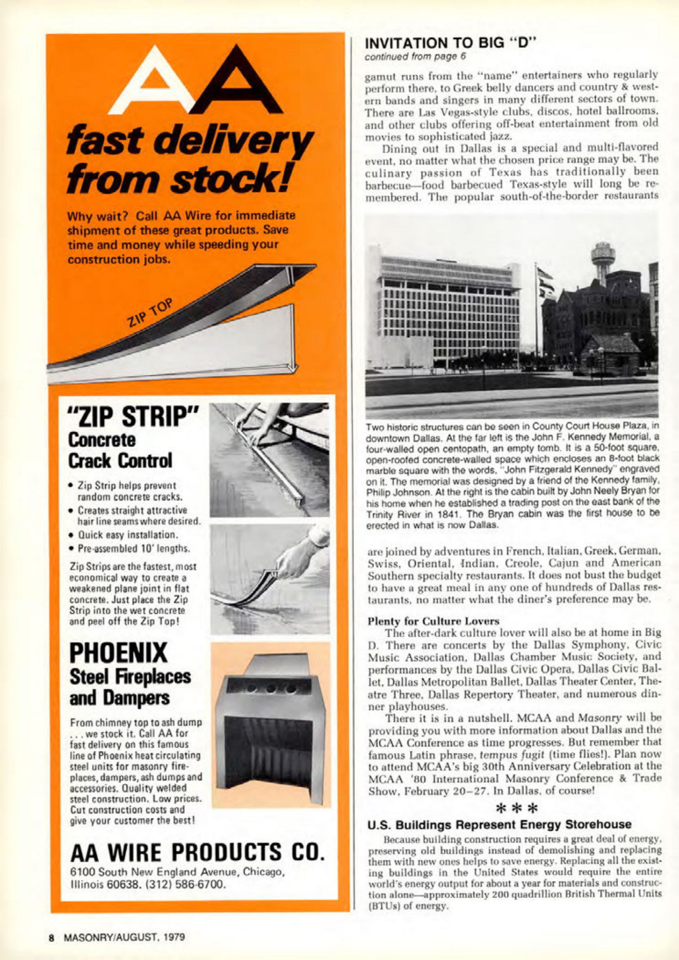 Masonry Magazine August 1979 Page. 8