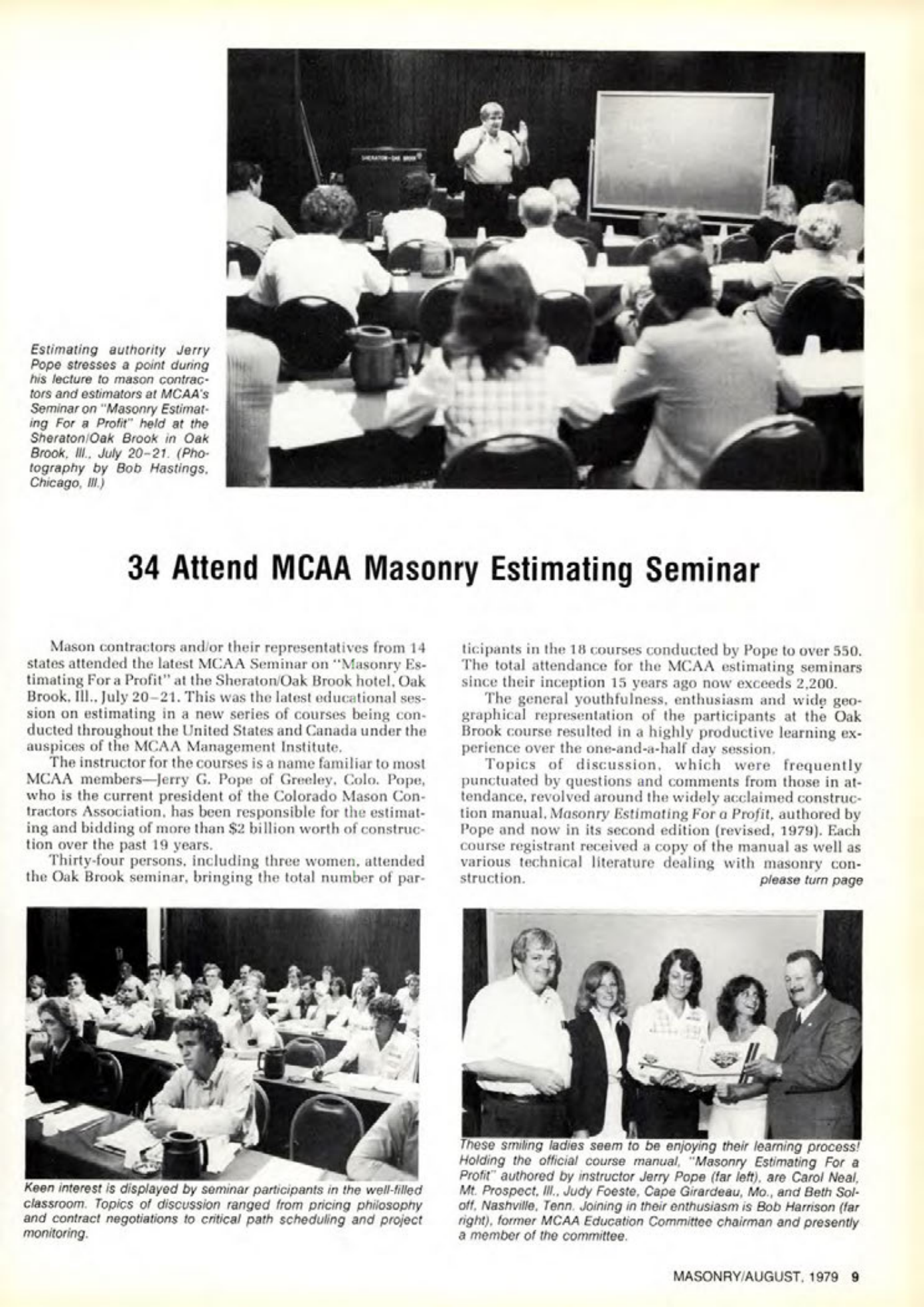Masonry Magazine August 1979 Page. 9