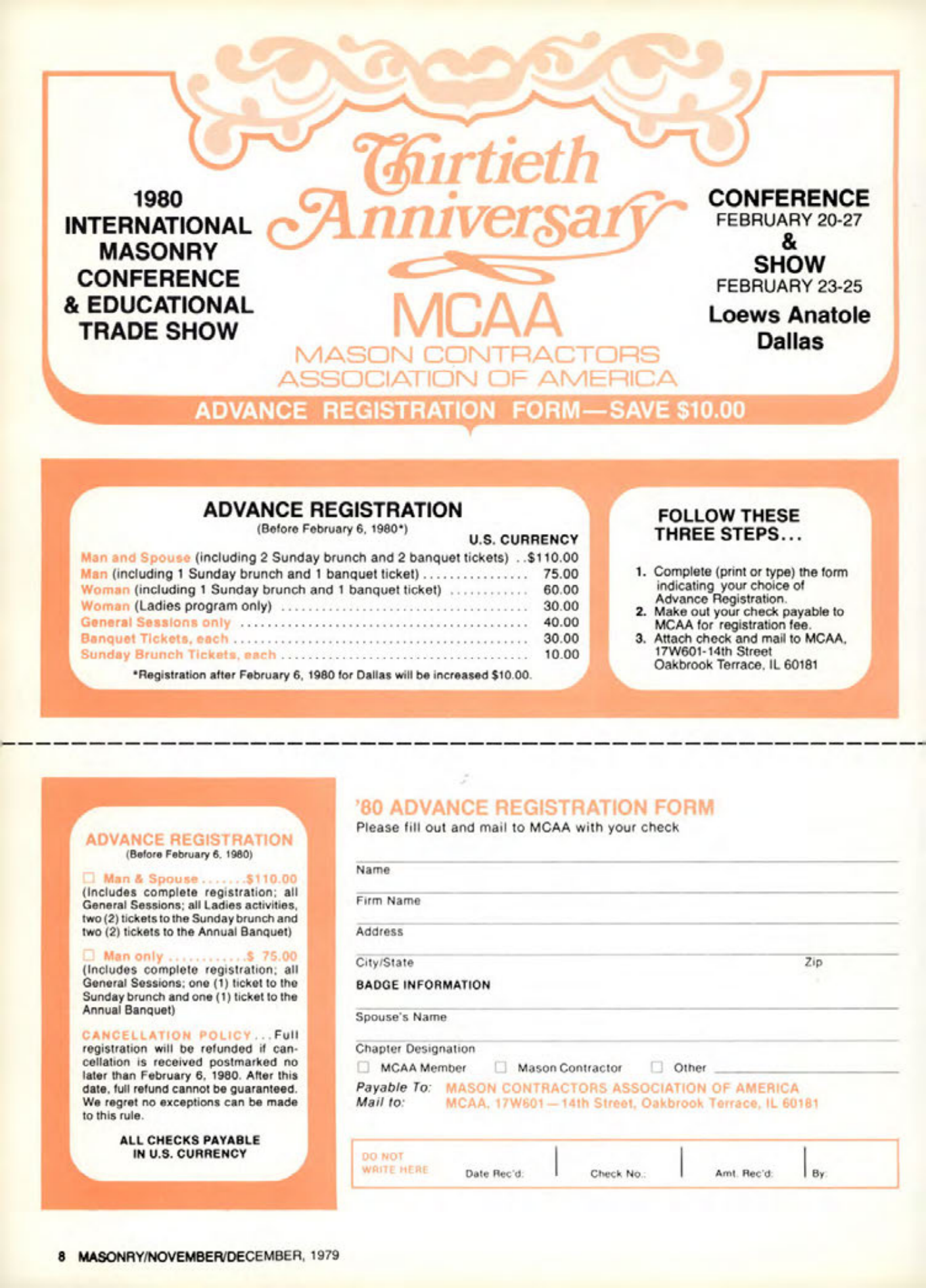 Masonry Magazine December 1979 Page. 8