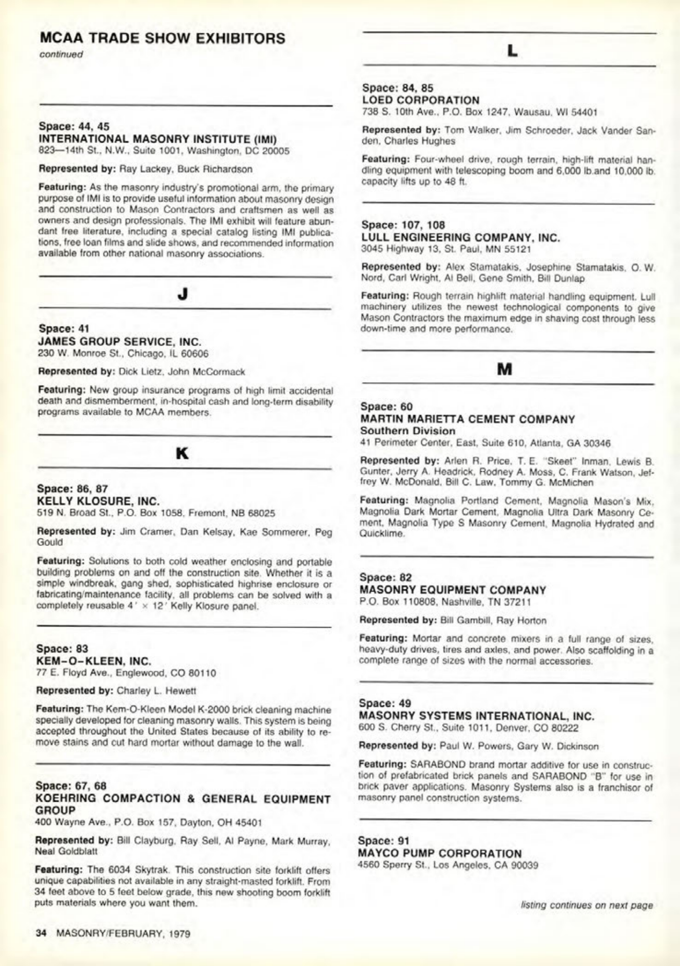 Masonry Magazine February 1979 Page. 34