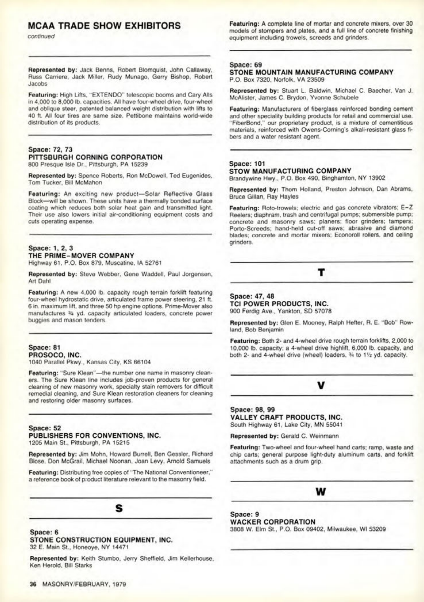 Masonry Magazine February 1979 Page. 36