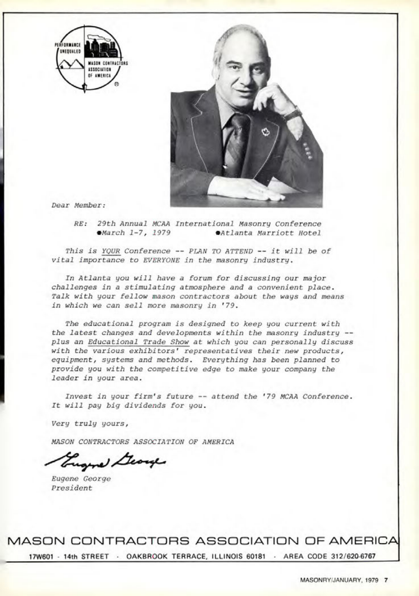 Masonry Magazine January 1979 Page. 7