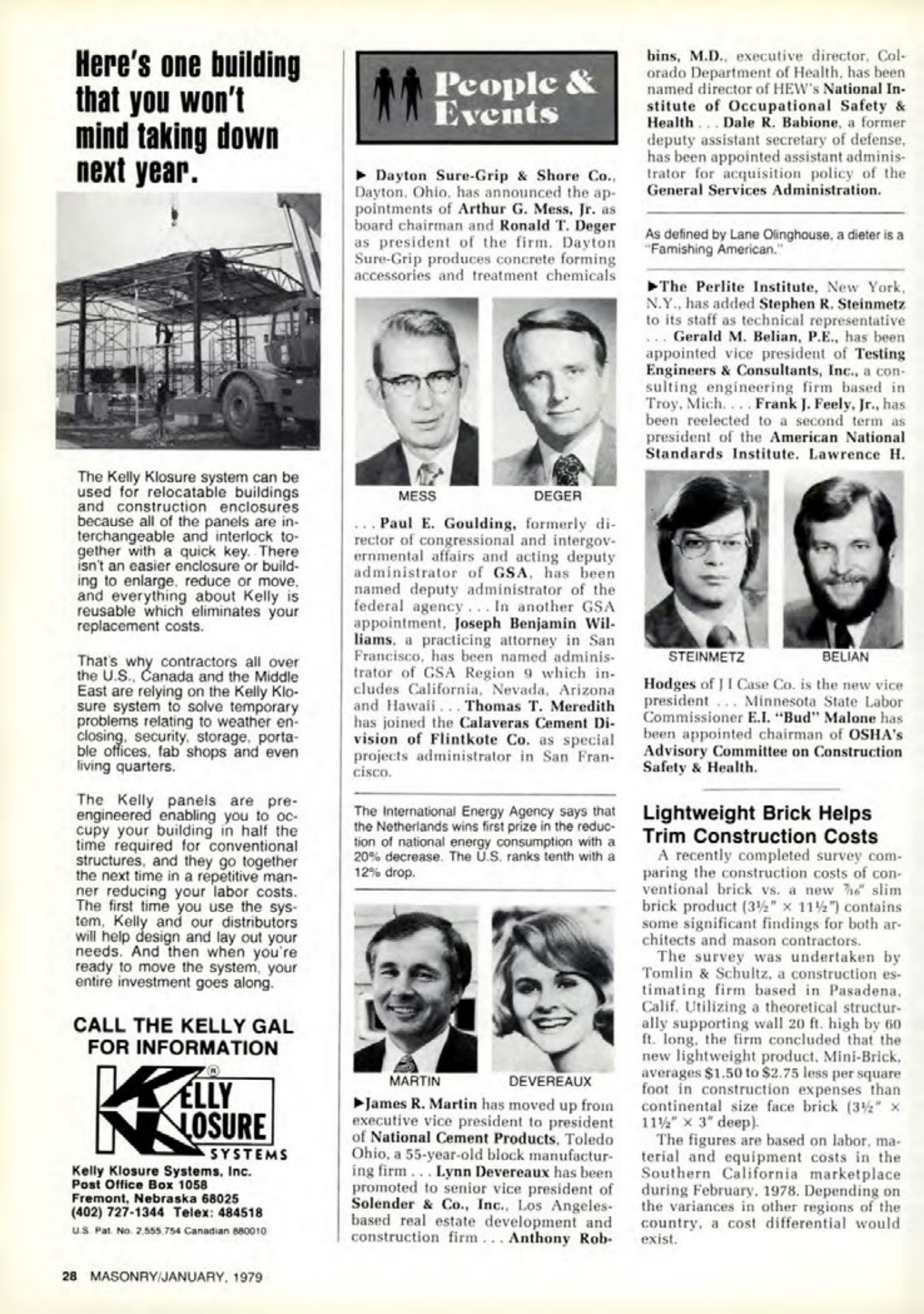 Masonry Magazine January 1979 Page.28