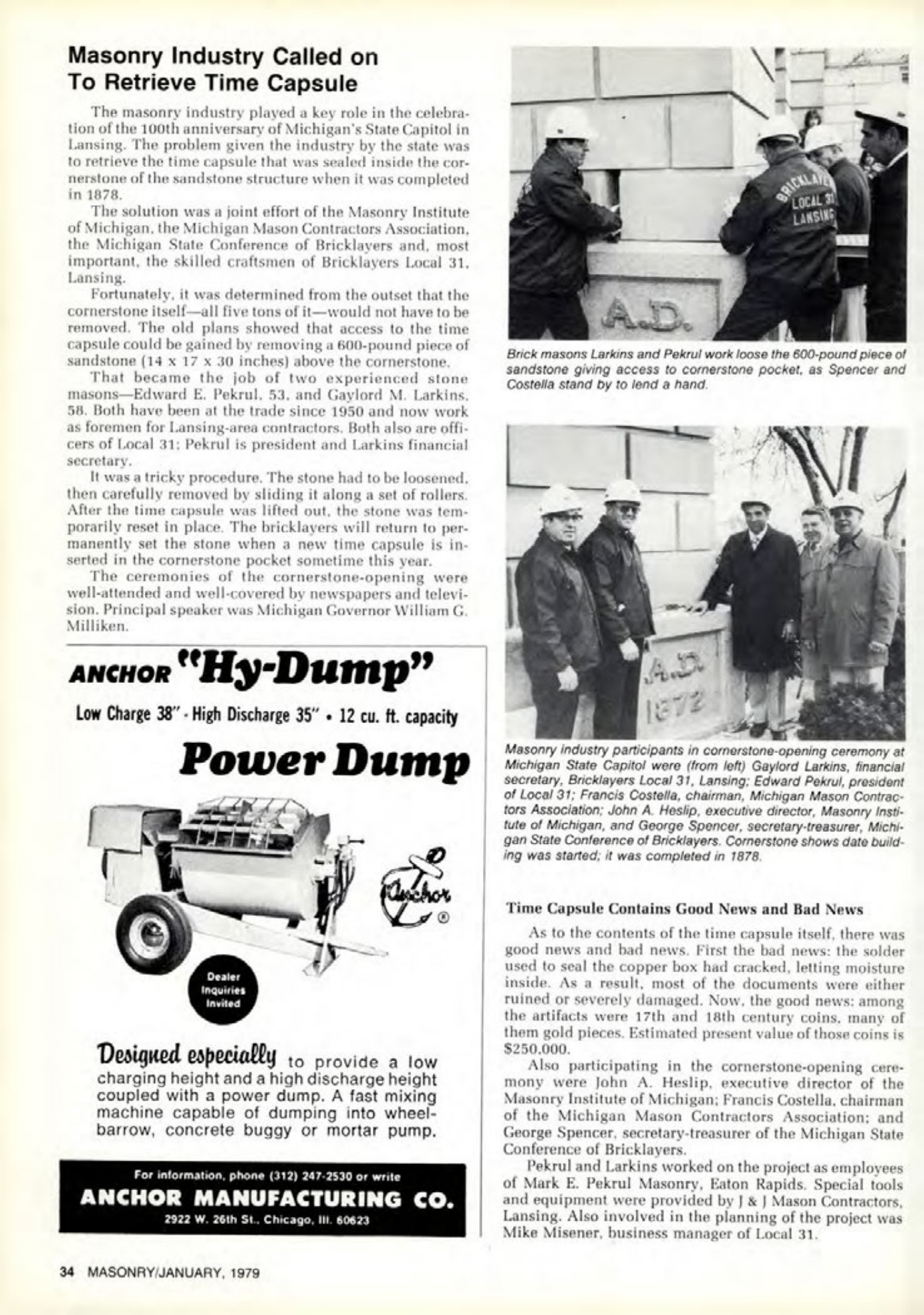 Masonry Magazine January 1979 Page. 34