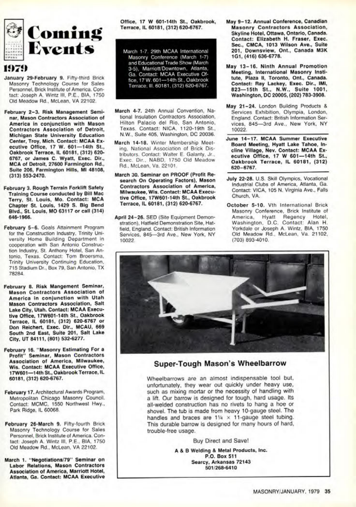 Masonry Magazine January 1979 Page. 35