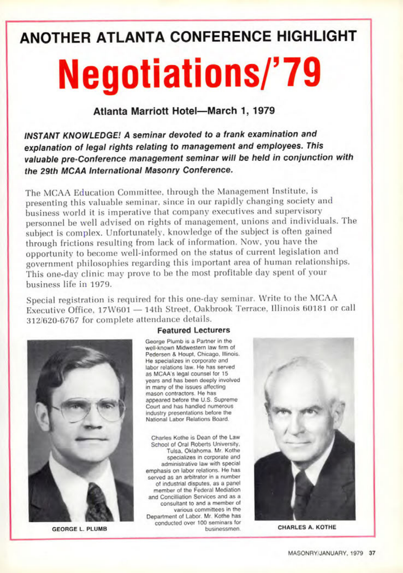 Masonry Magazine January 1979 Page. 37