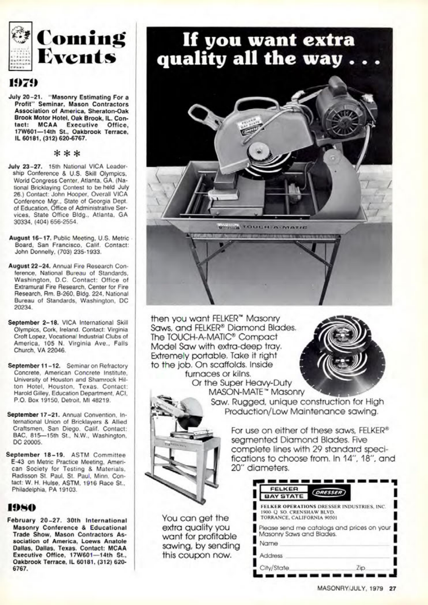 Masonry Magazine July 1979 Page. 27