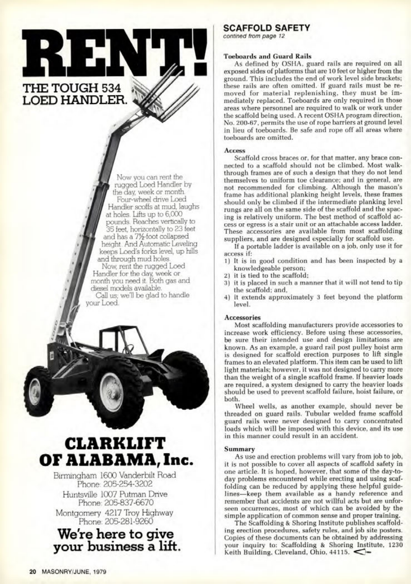 Masonry Magazine June 1979 Page. 20
