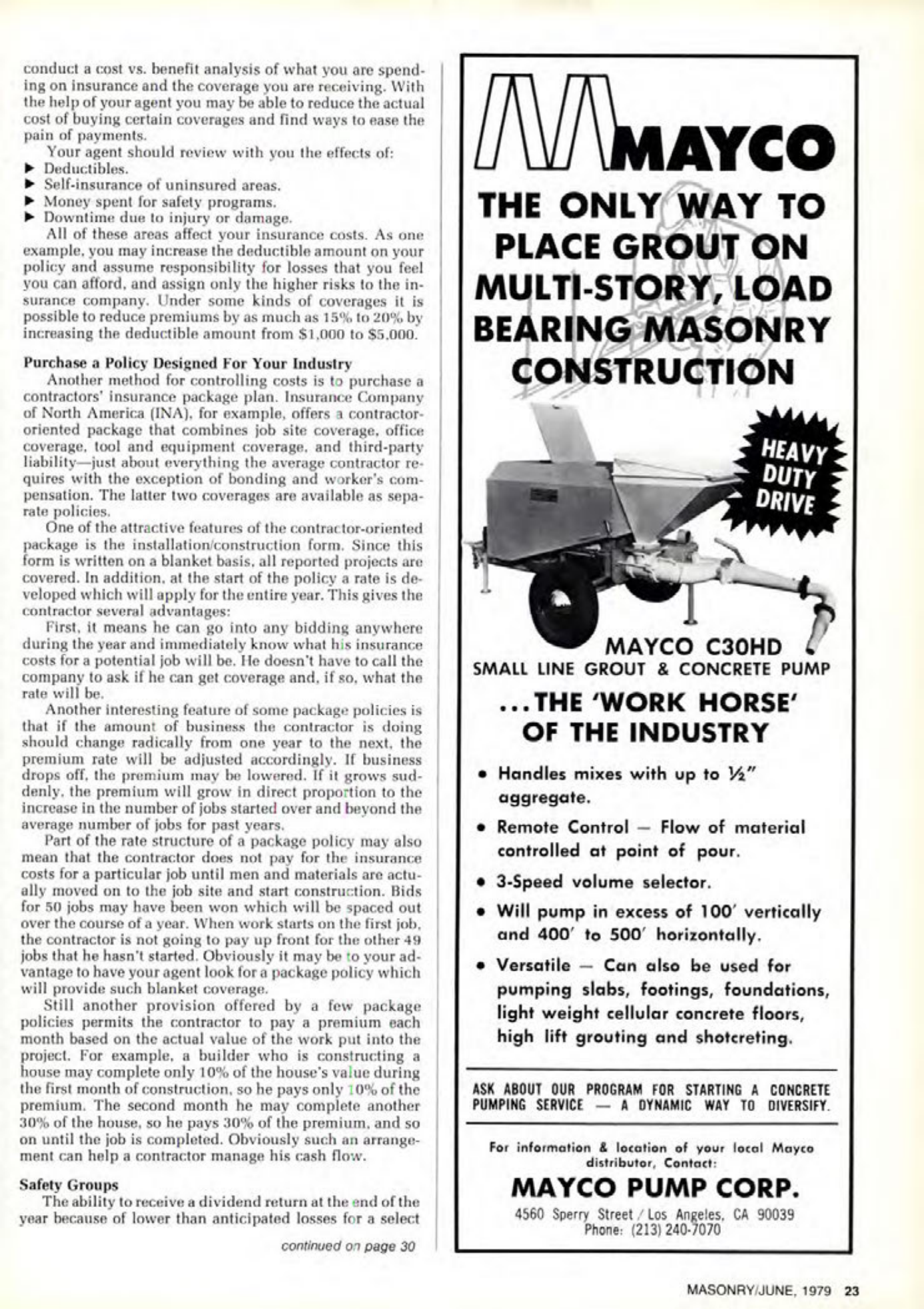 Masonry Magazine June 1979 Page. 23