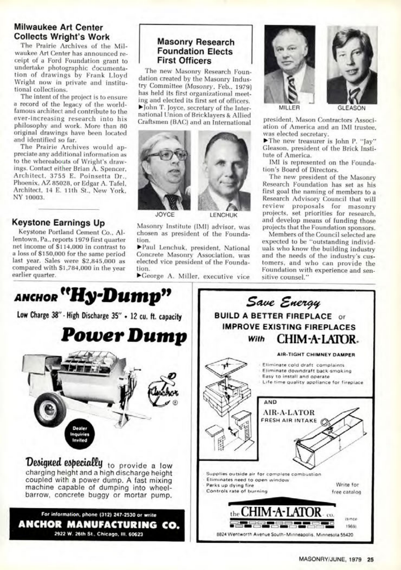 Masonry Magazine June 1979 Page. 25
