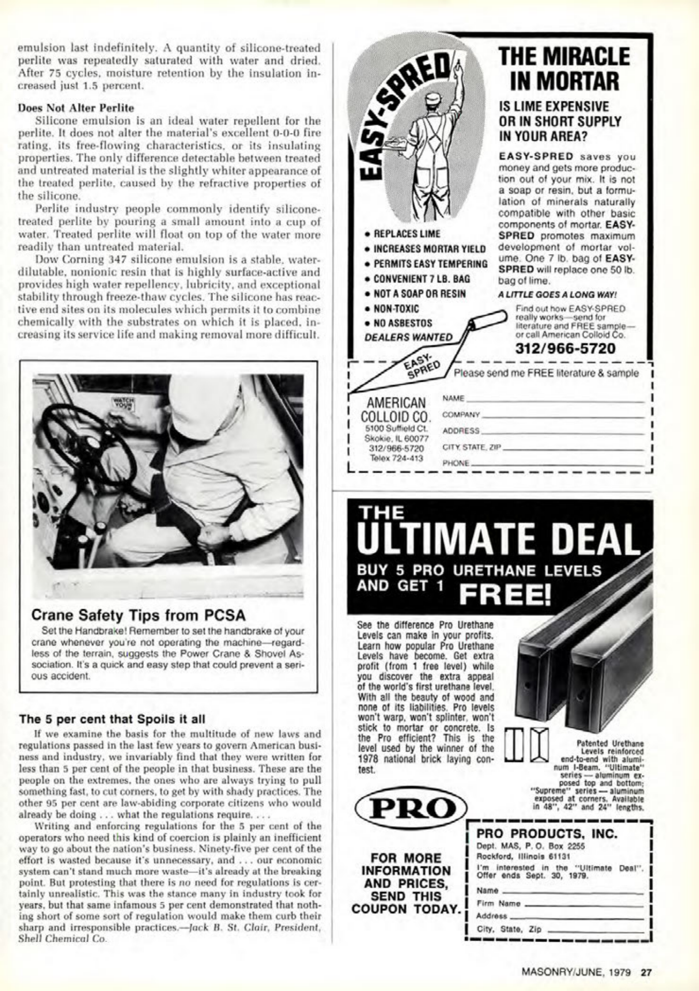 Masonry Magazine June 1979 Page. 27