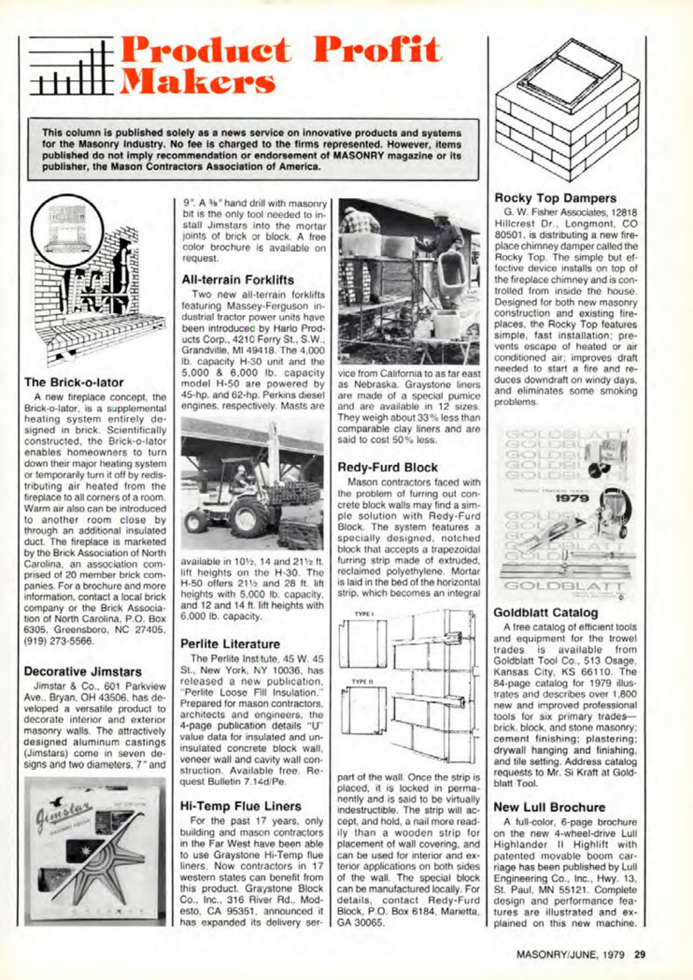 Masonry Magazine June 1979 Page. 29