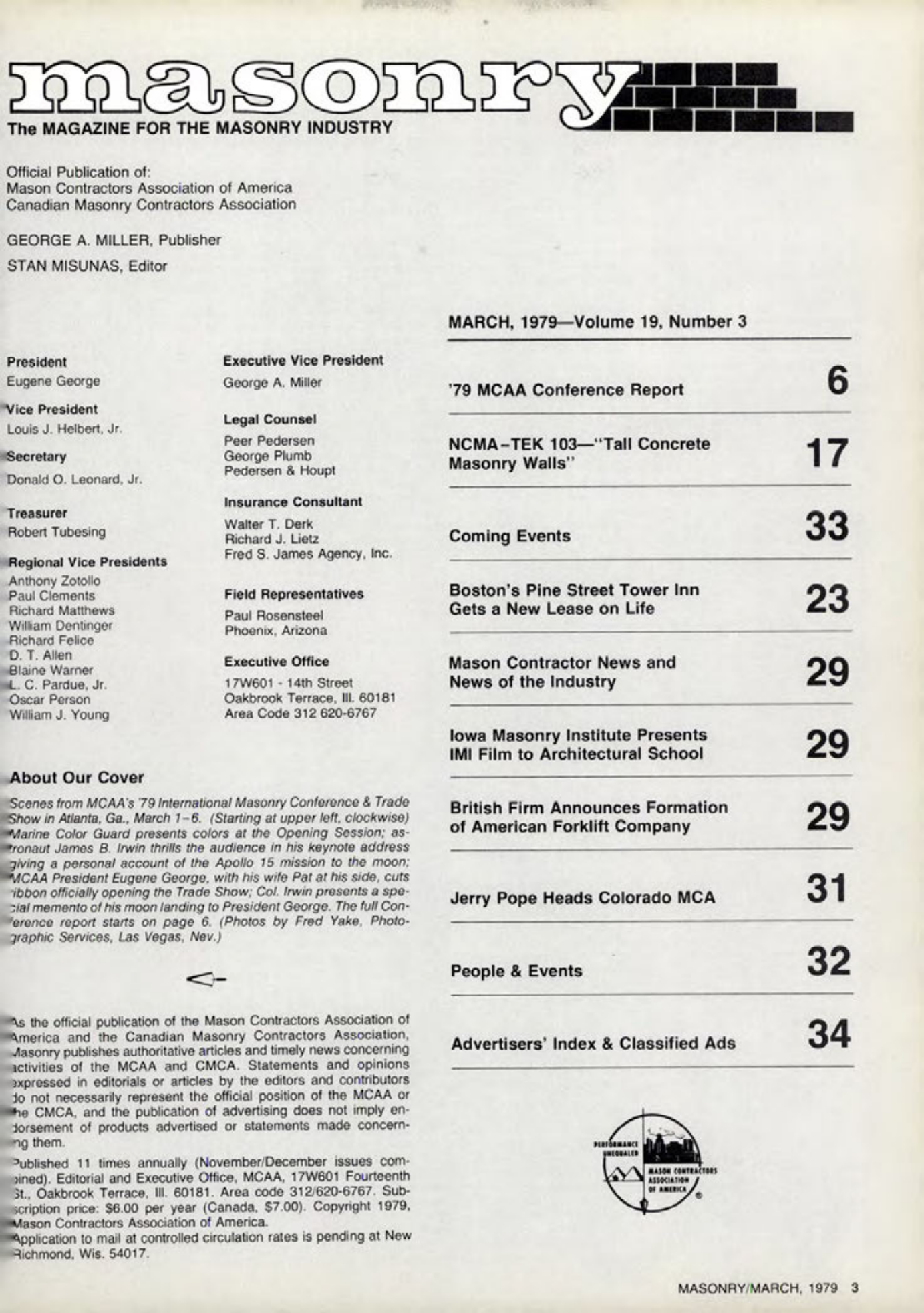 Masonry Magazine March 1979 Page. 3