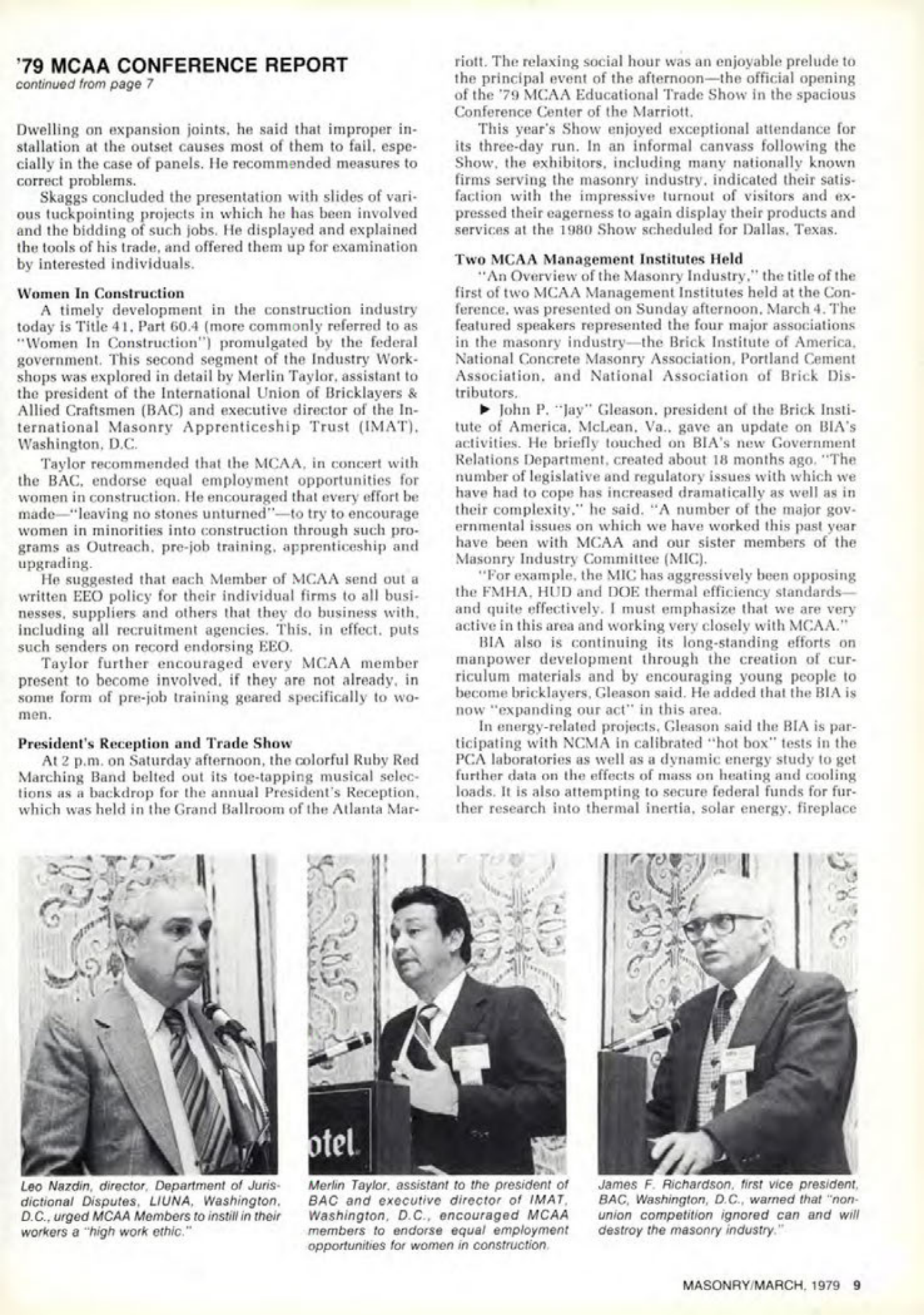 Masonry Magazine March 1979 Page. 9