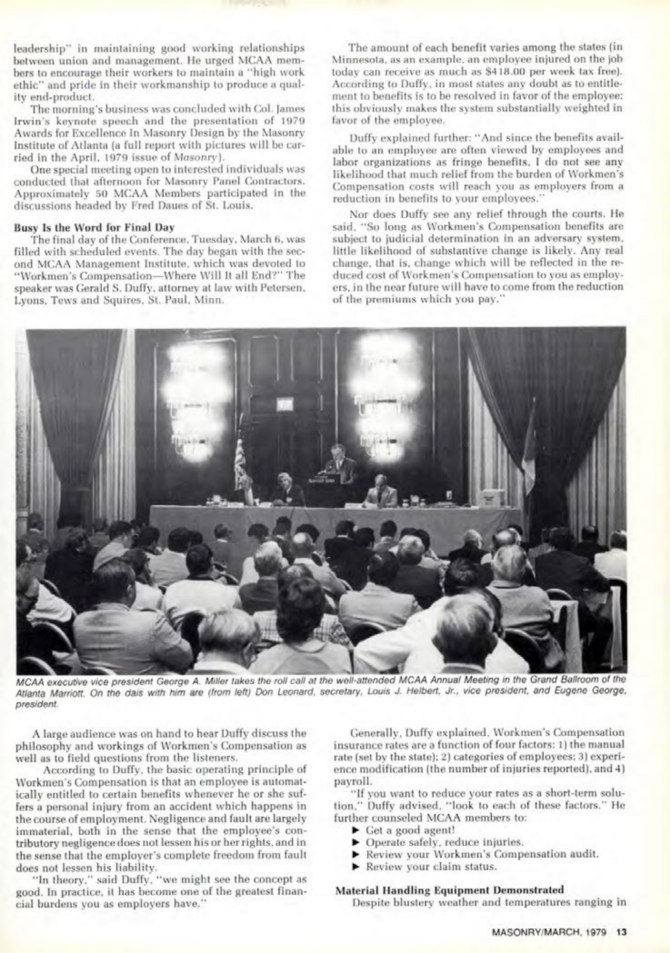 Masonry Magazine March 1979 Page. 13