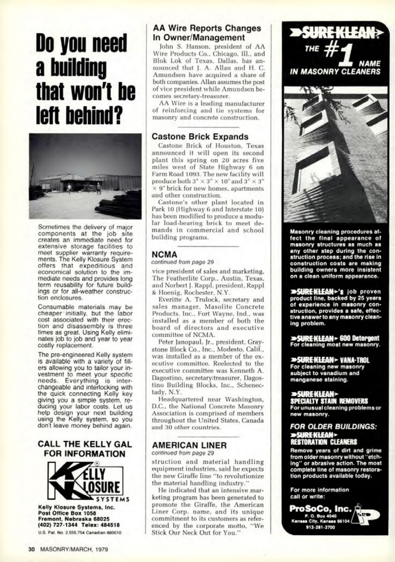 Masonry Magazine March 1979 Page. 30