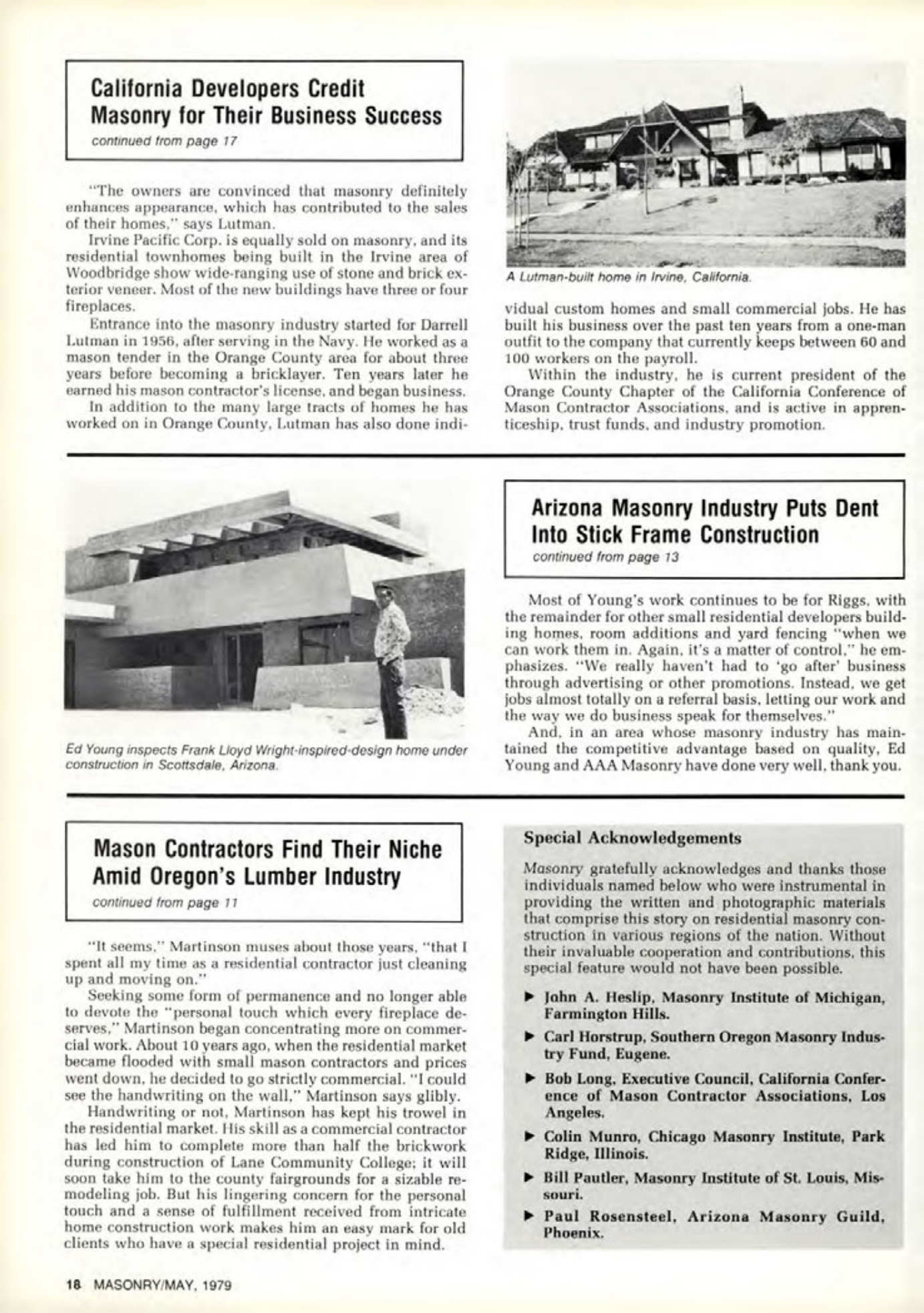 Masonry Magazine May 1979 Page. 18