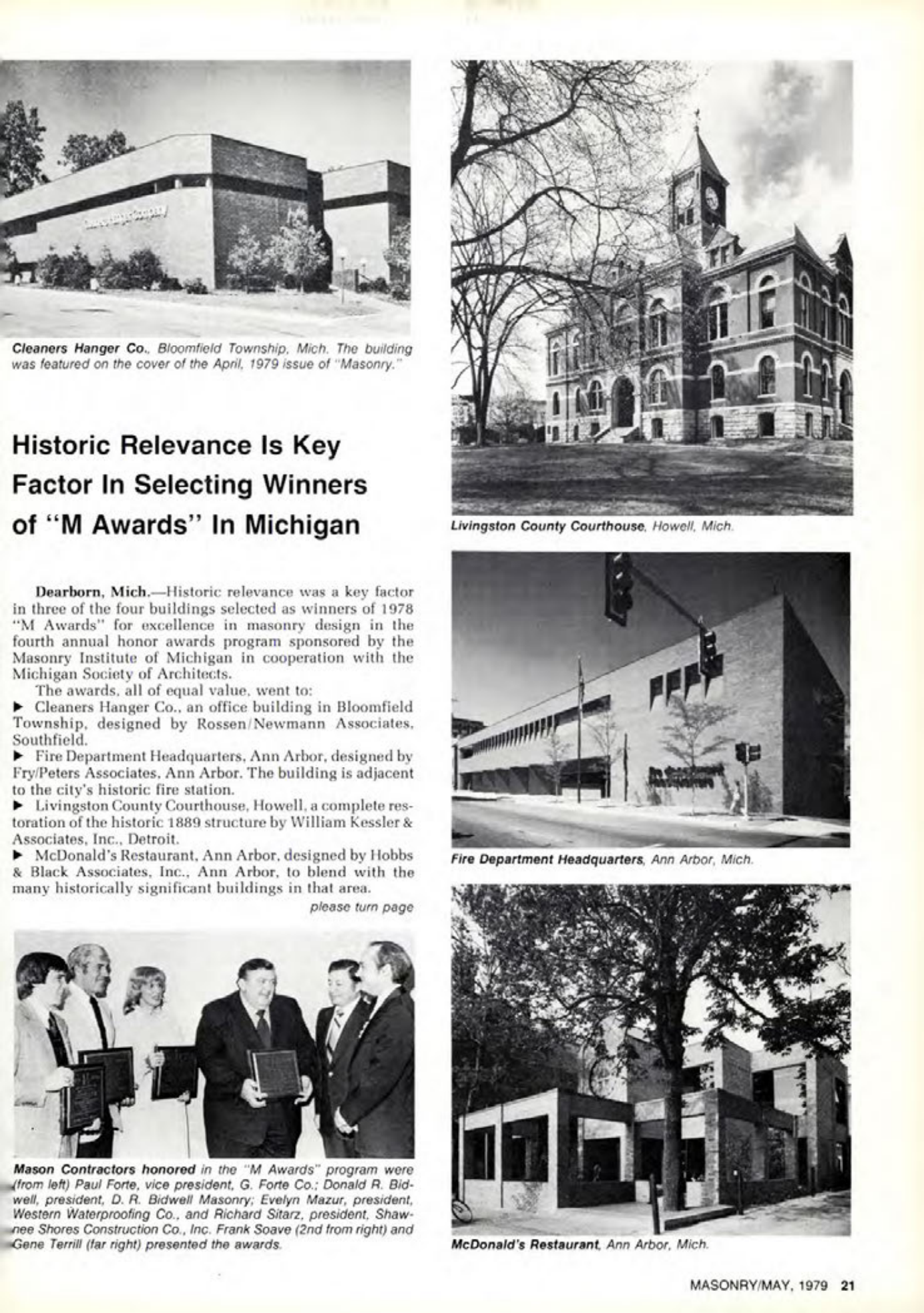 Masonry Magazine May 1979 Page. 21
