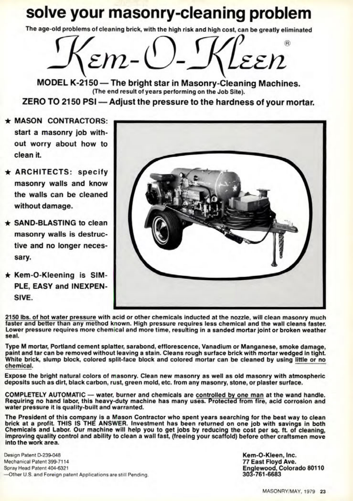 Masonry Magazine May 1979 Page. 23