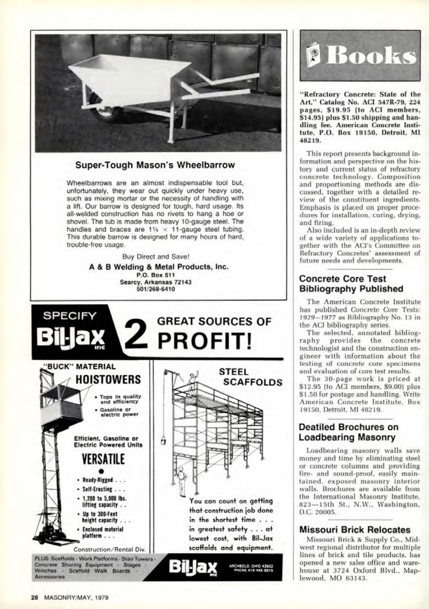 Masonry Magazine May 1979 Page. 28