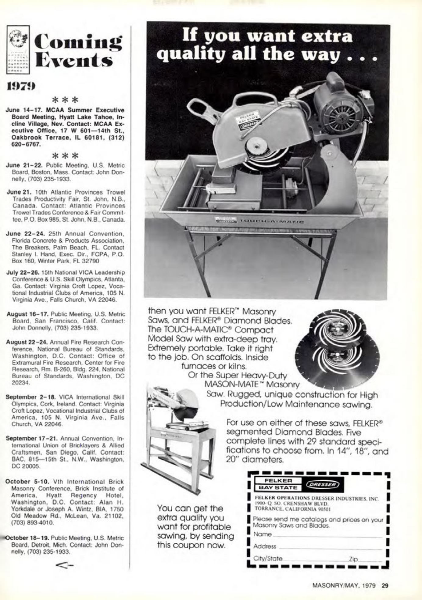 Masonry Magazine May 1979 Page. 29