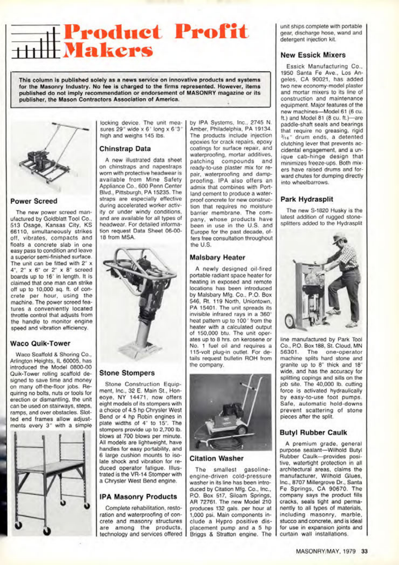 Masonry Magazine May 1979 Page. 33