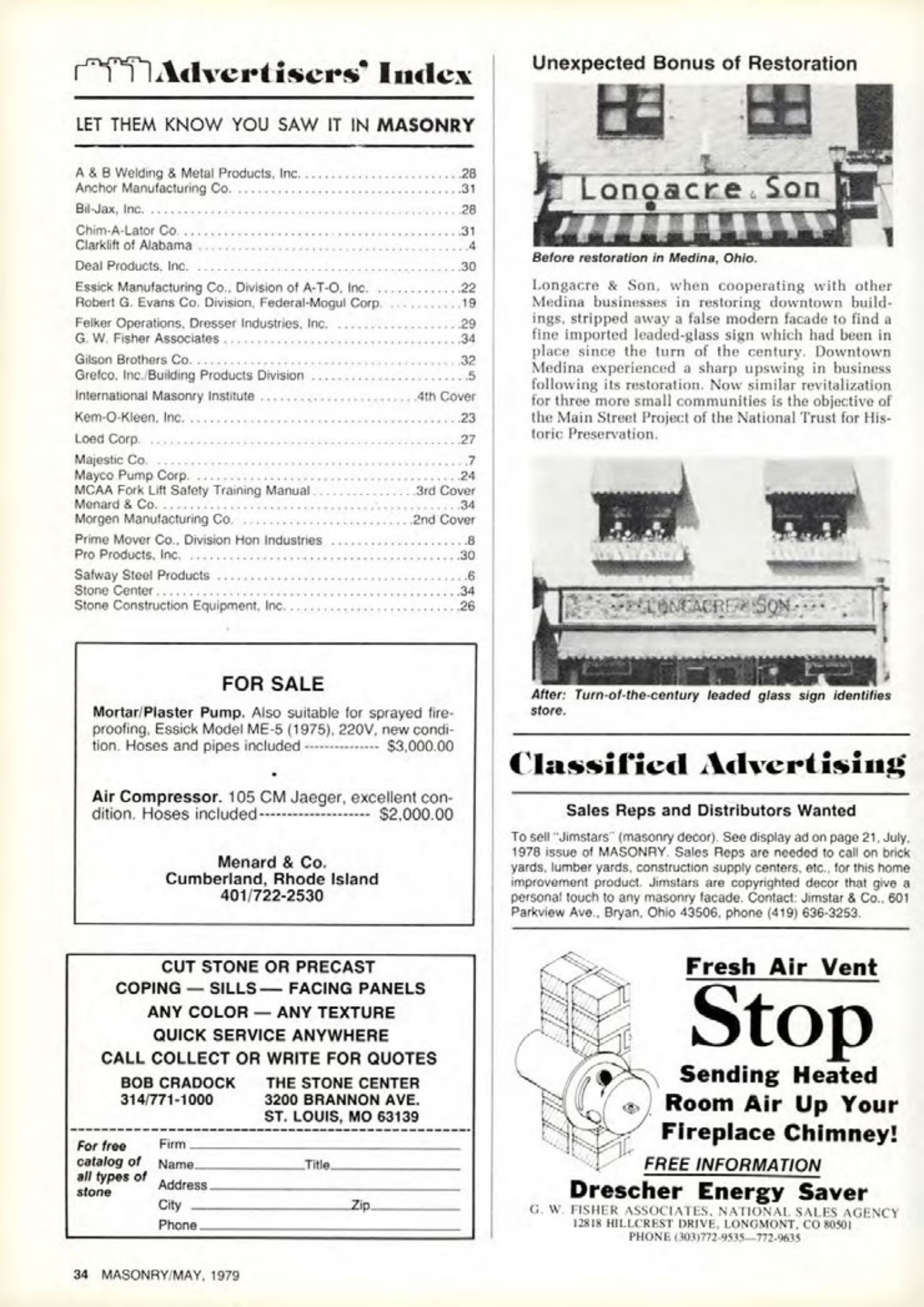 Masonry Magazine May 1979 Page. 34