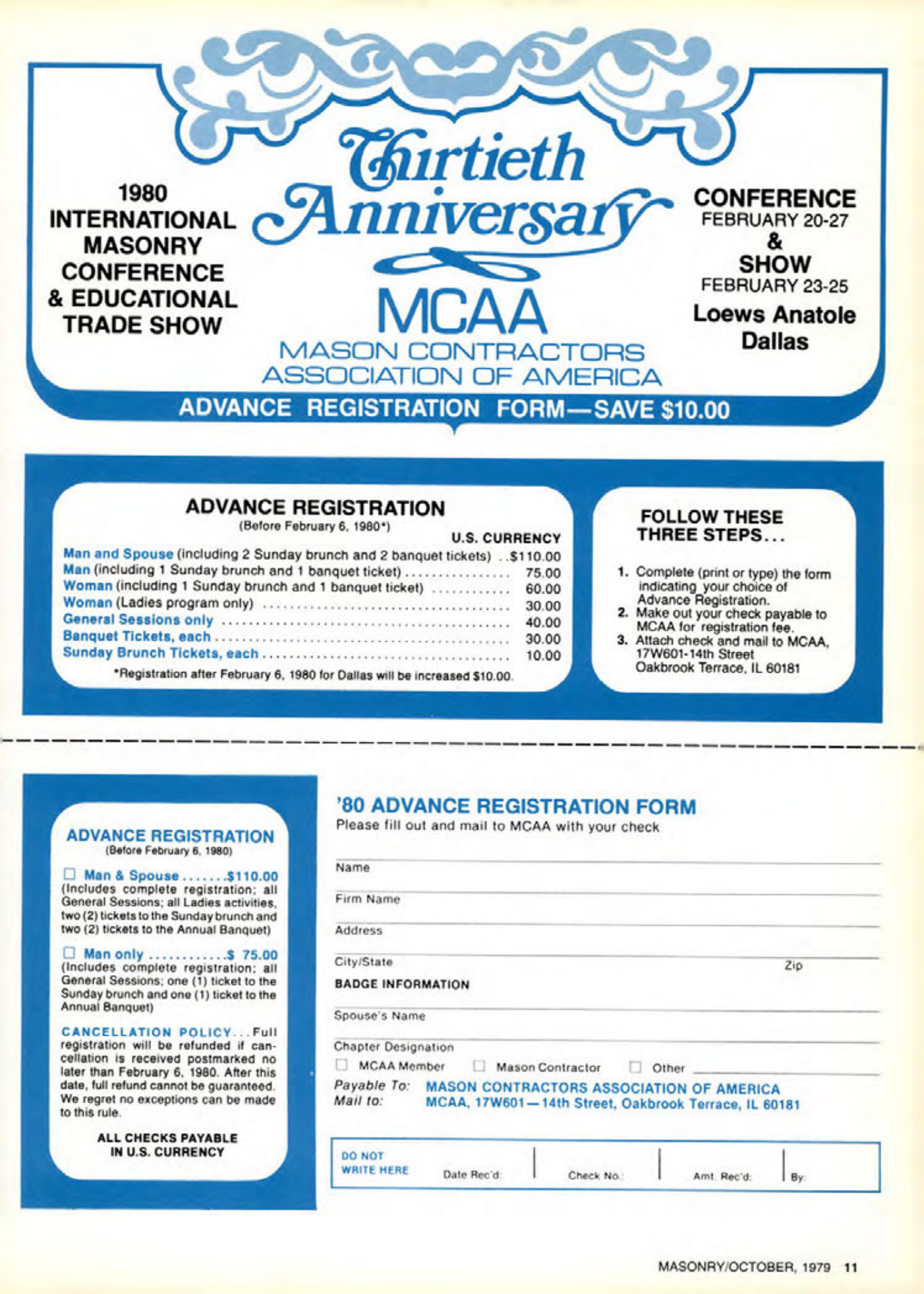 Masonry Magazine October 1979 Page. 11