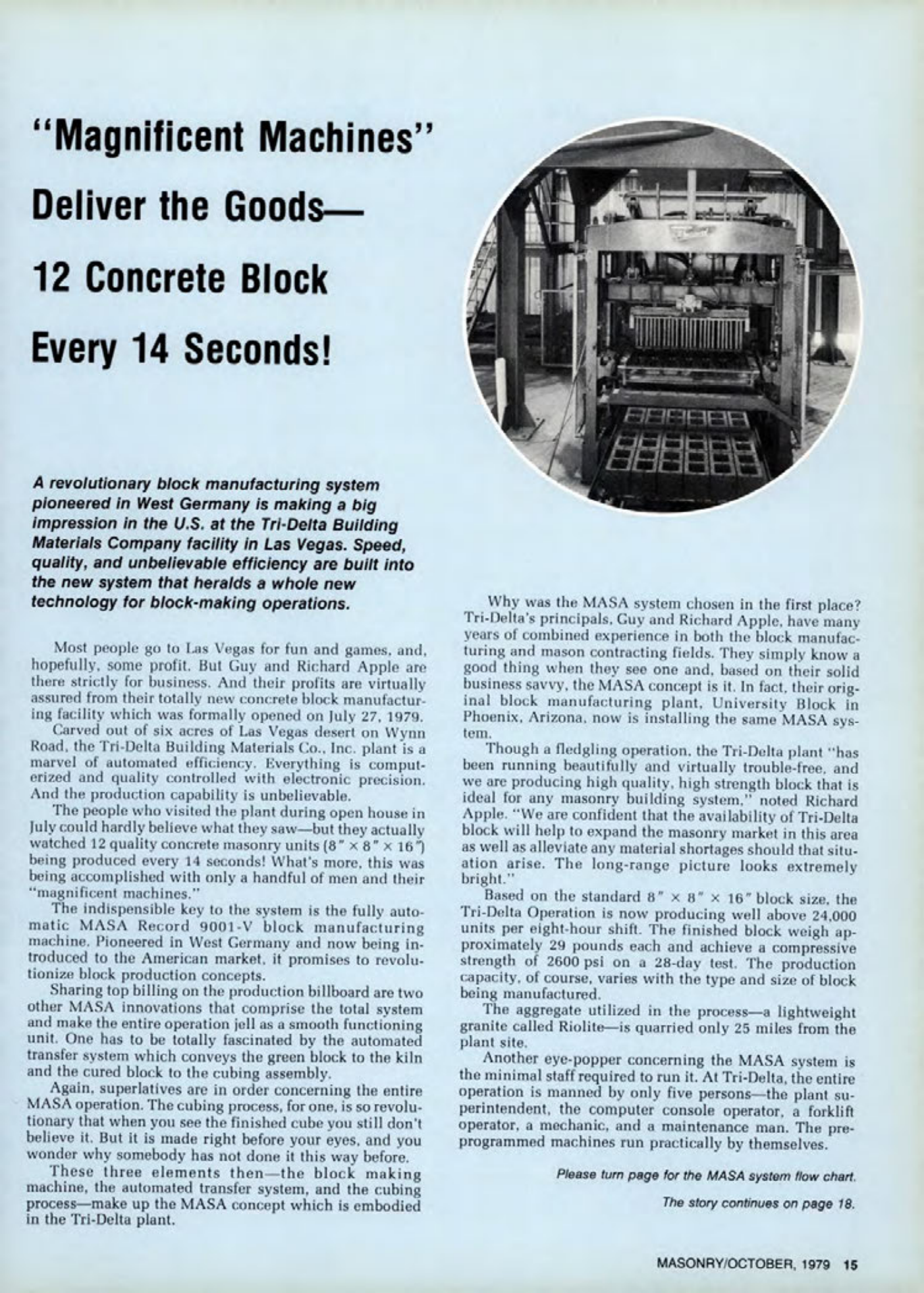 Masonry Magazine October 1979 Page. 15