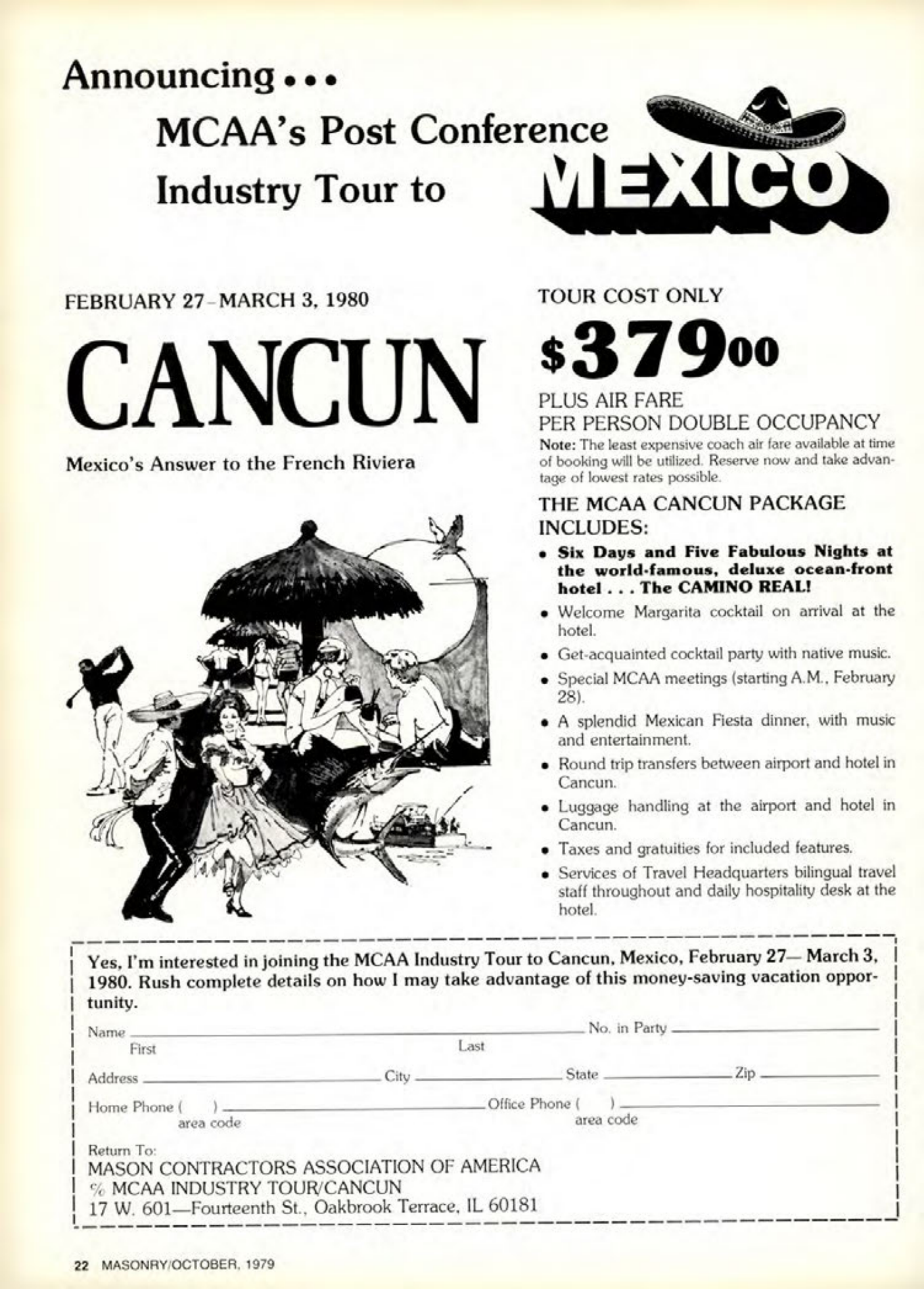 Masonry Magazine October 1979 Page. 22