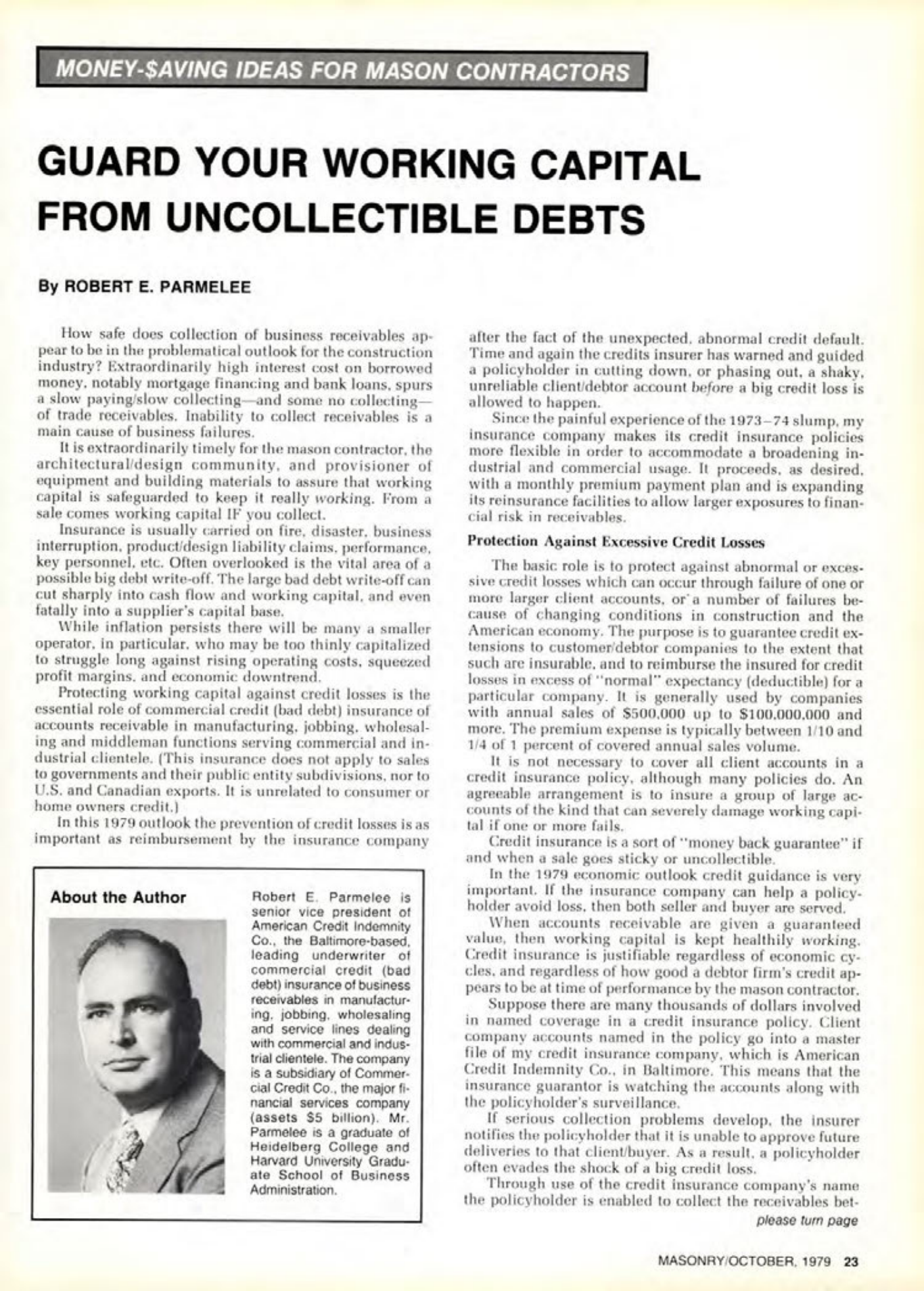 Masonry Magazine October 1979 Page. 23