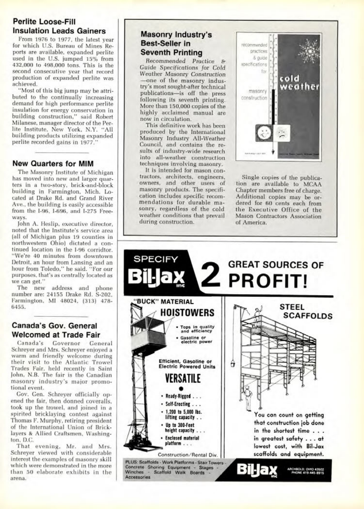 Masonry Magazine October 1979 Page. 29
