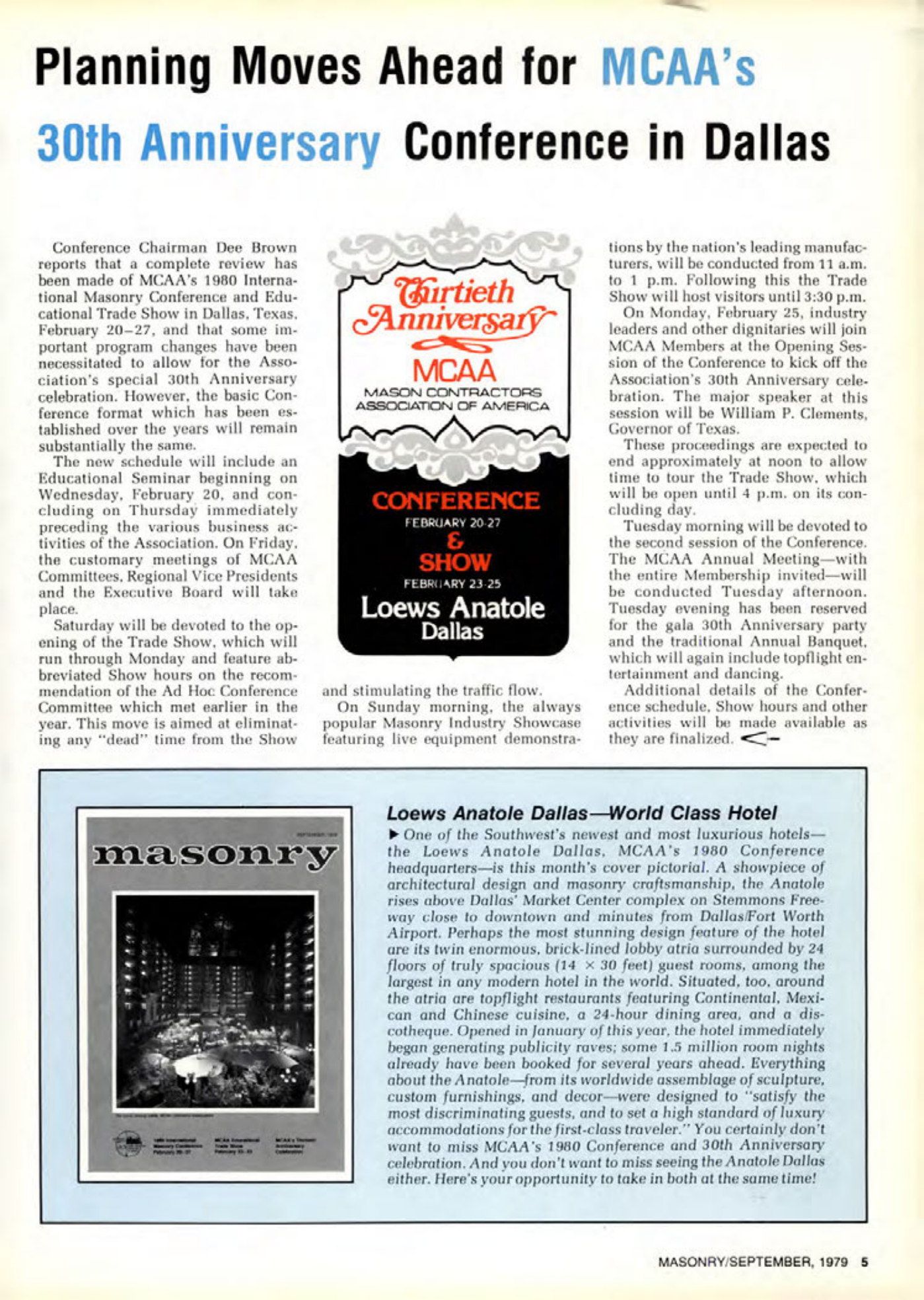 Masonry Magazine September 1979 Page. 5