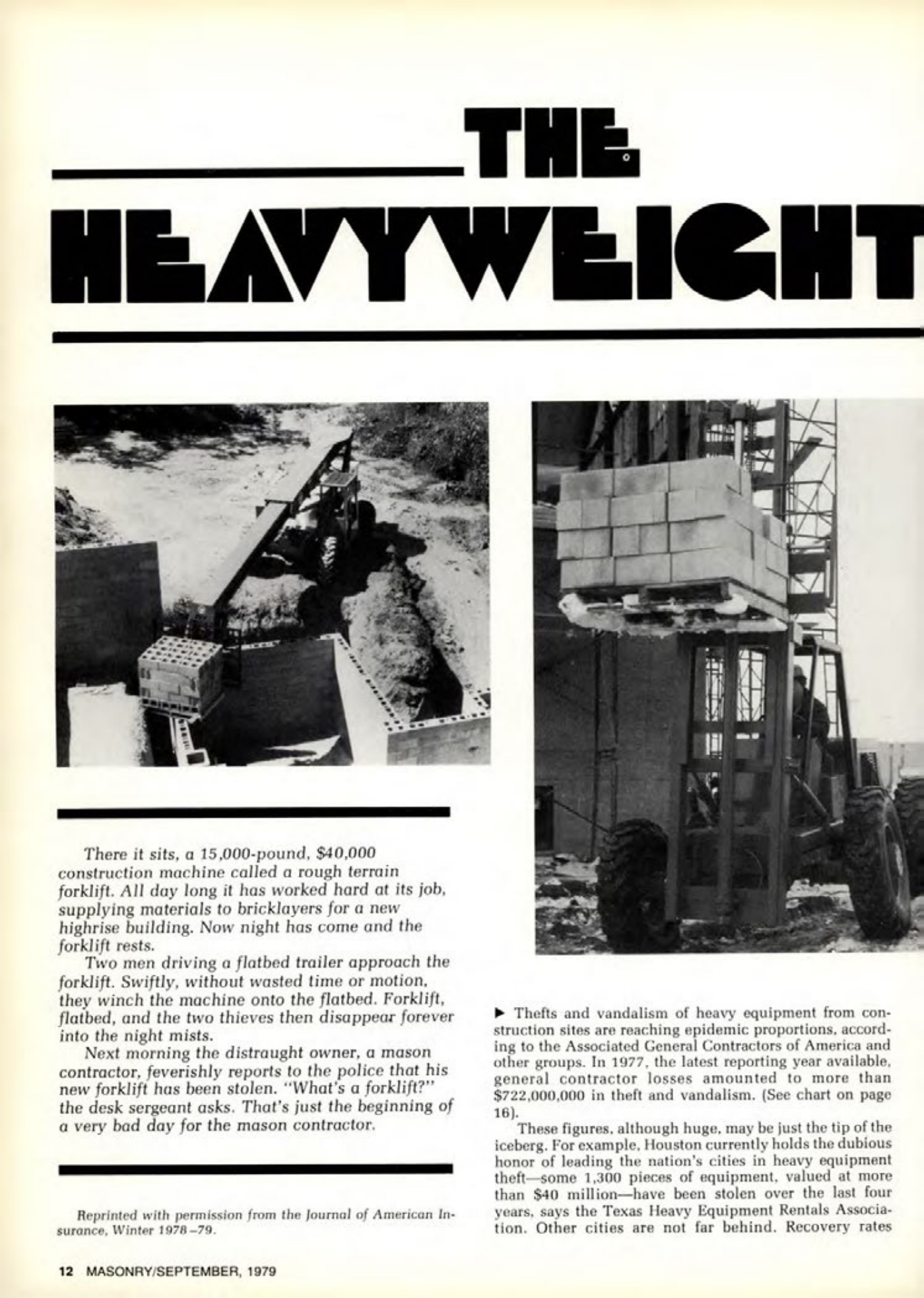 Masonry Magazine September 1979 Page. 12