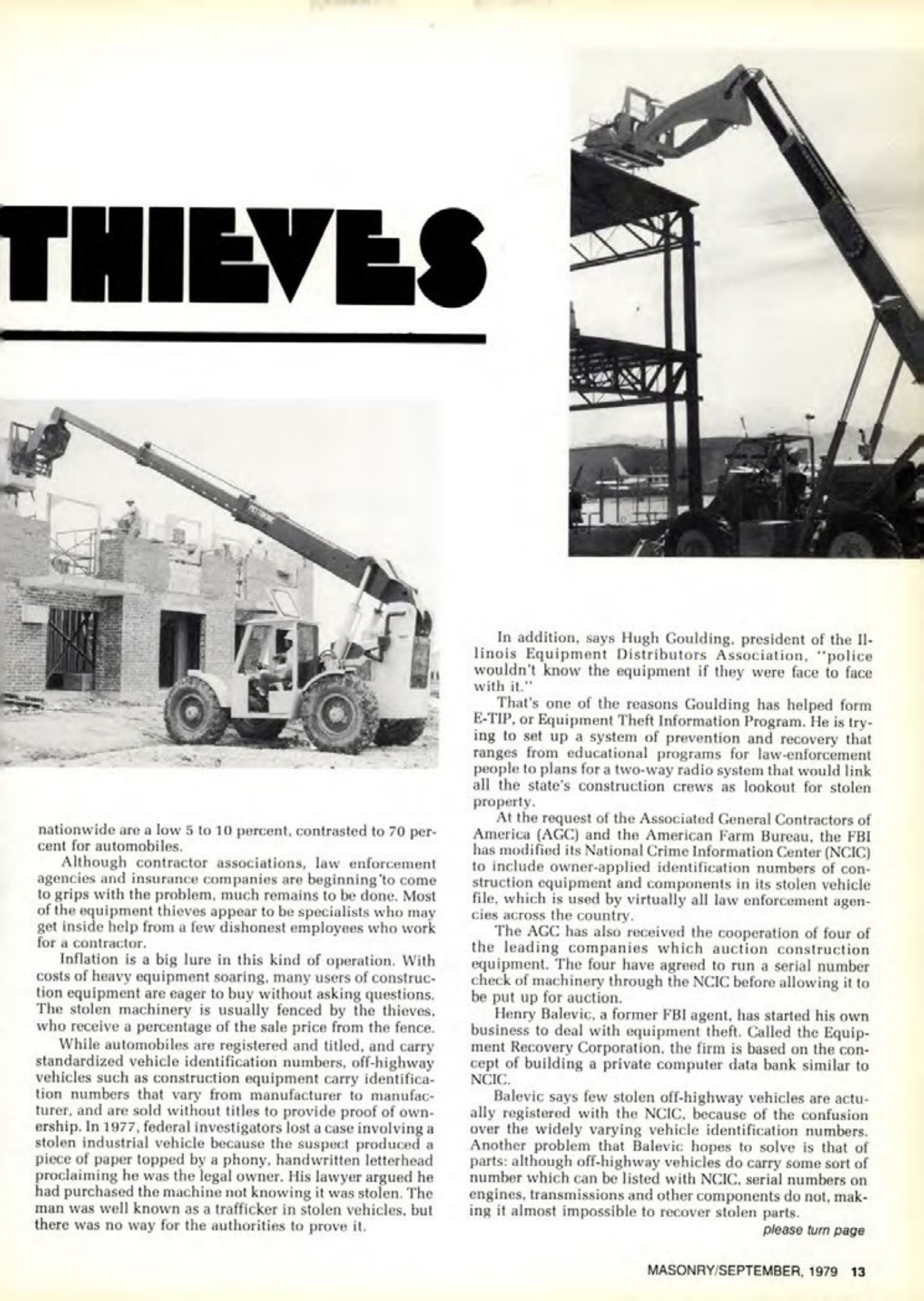 Masonry Magazine September 1979 Page. 13