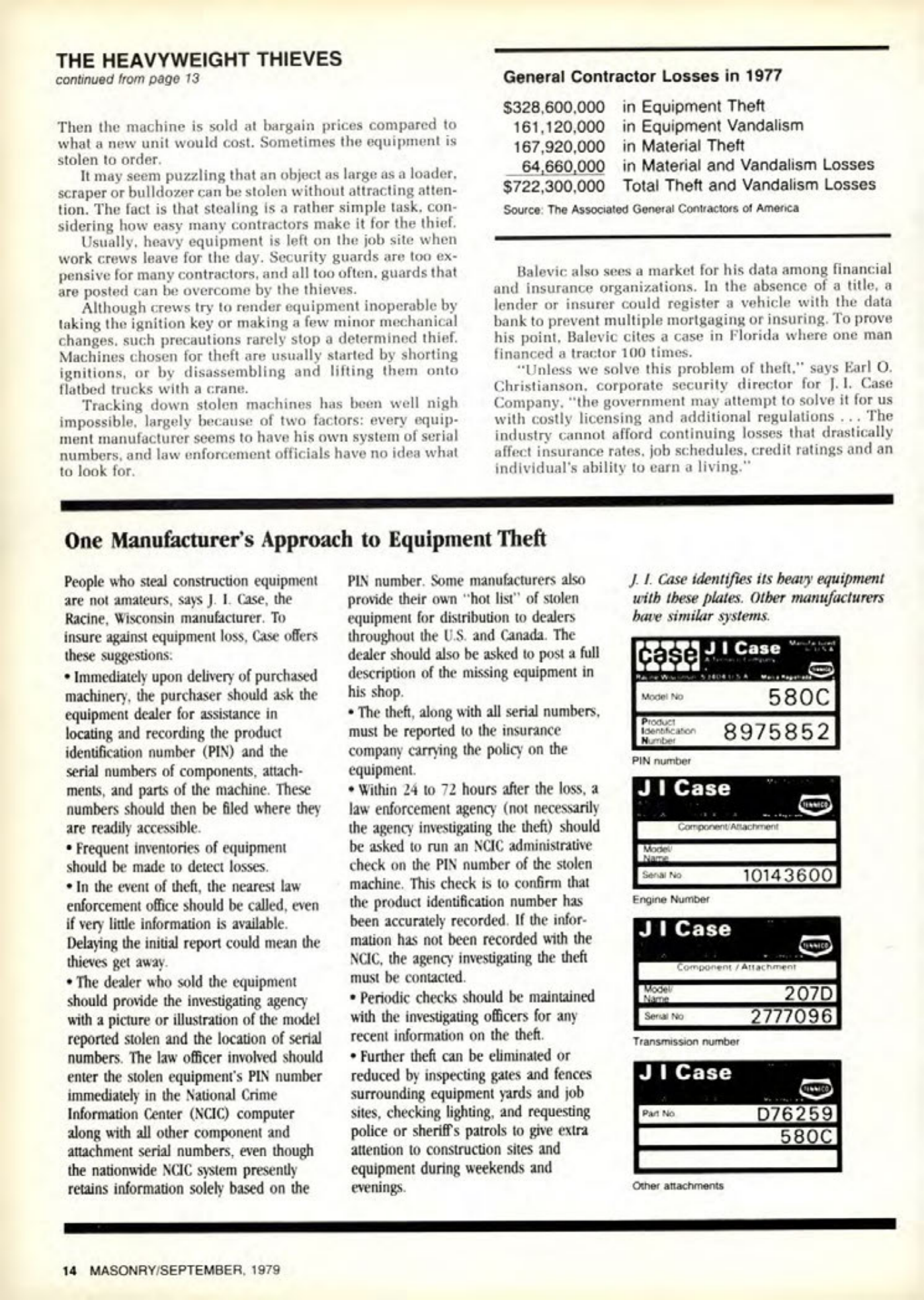 Masonry Magazine September 1979 Page. 14