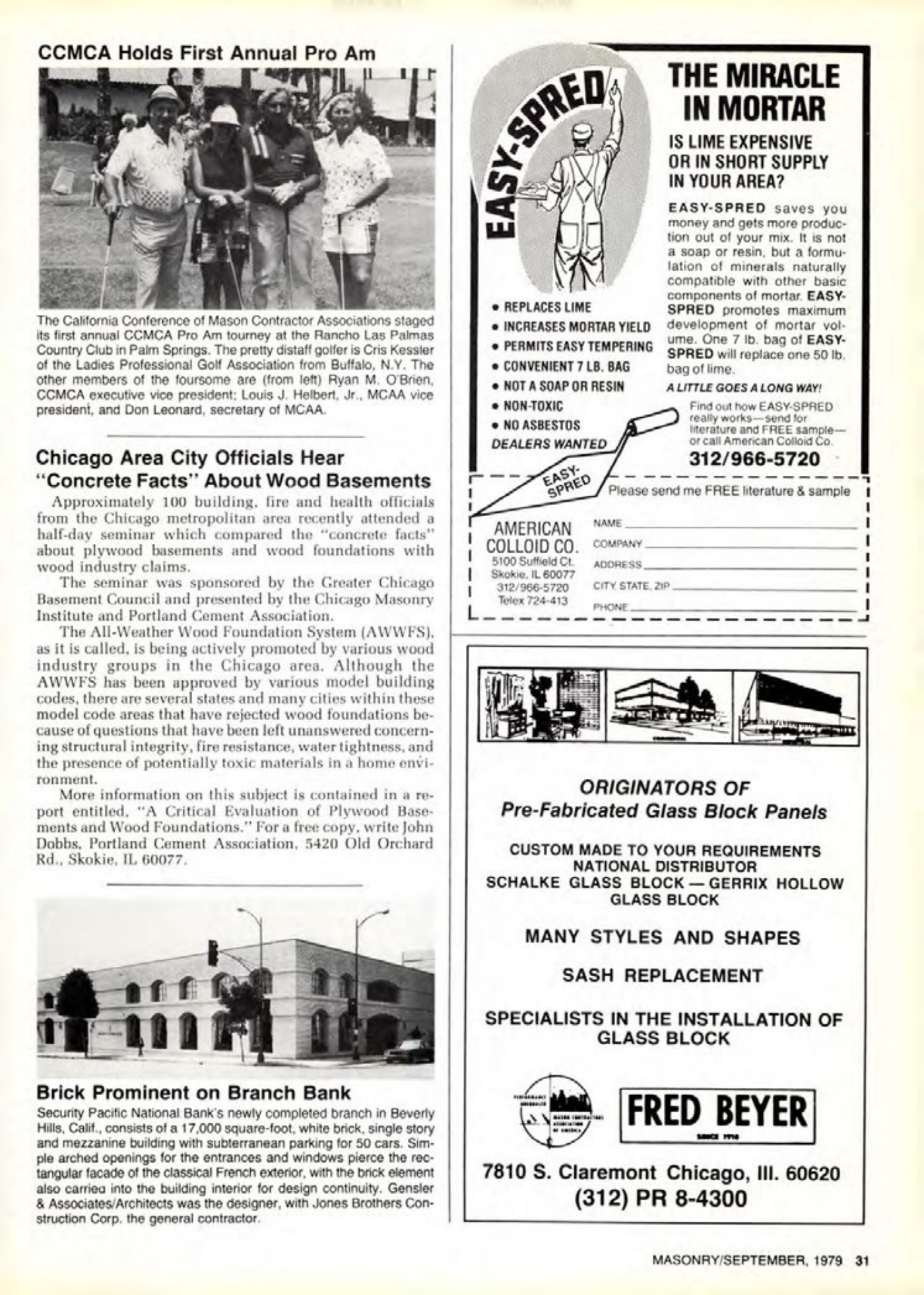 Masonry Magazine September 1979 Page. 31