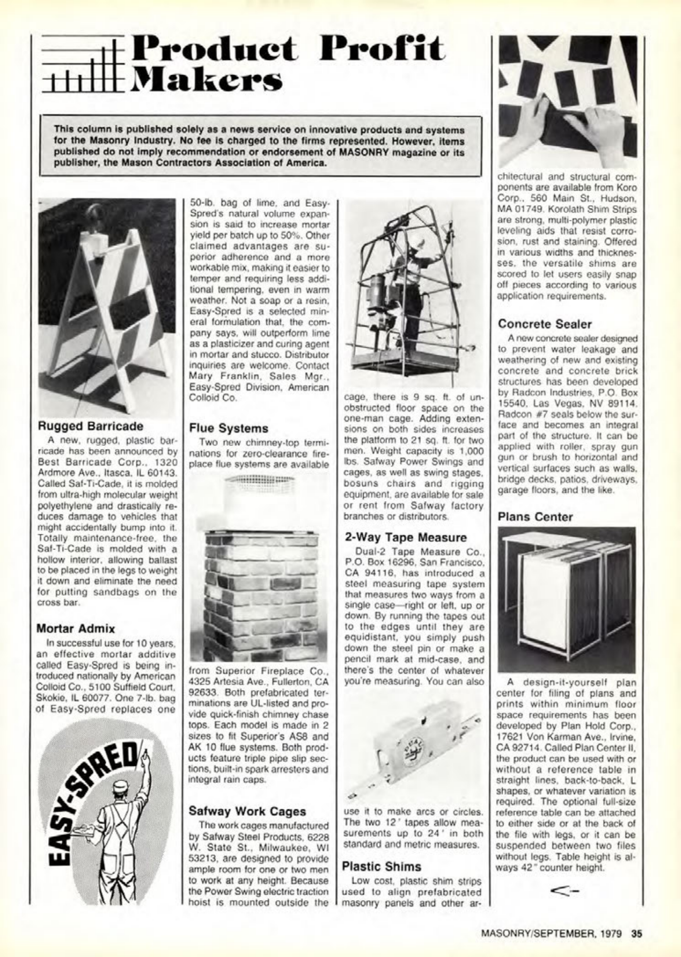 Masonry Magazine September 1979 Page. 35