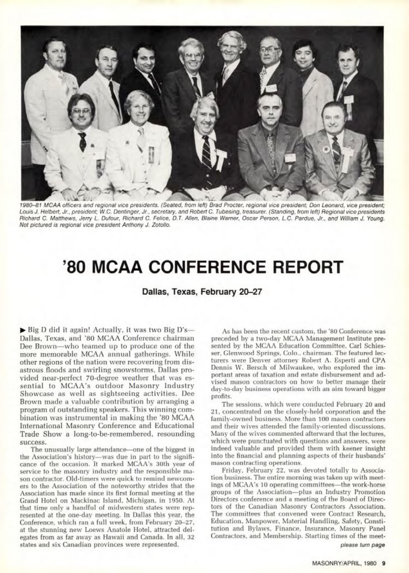Masonry Magazine April 1980 Page. 9