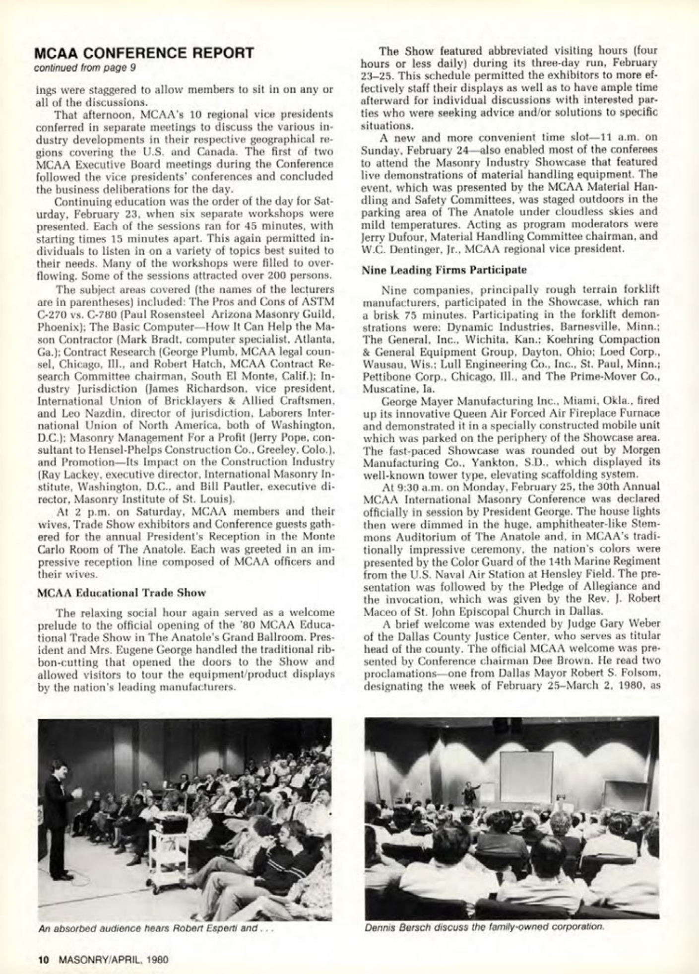 Masonry Magazine April 1980 Page. 10