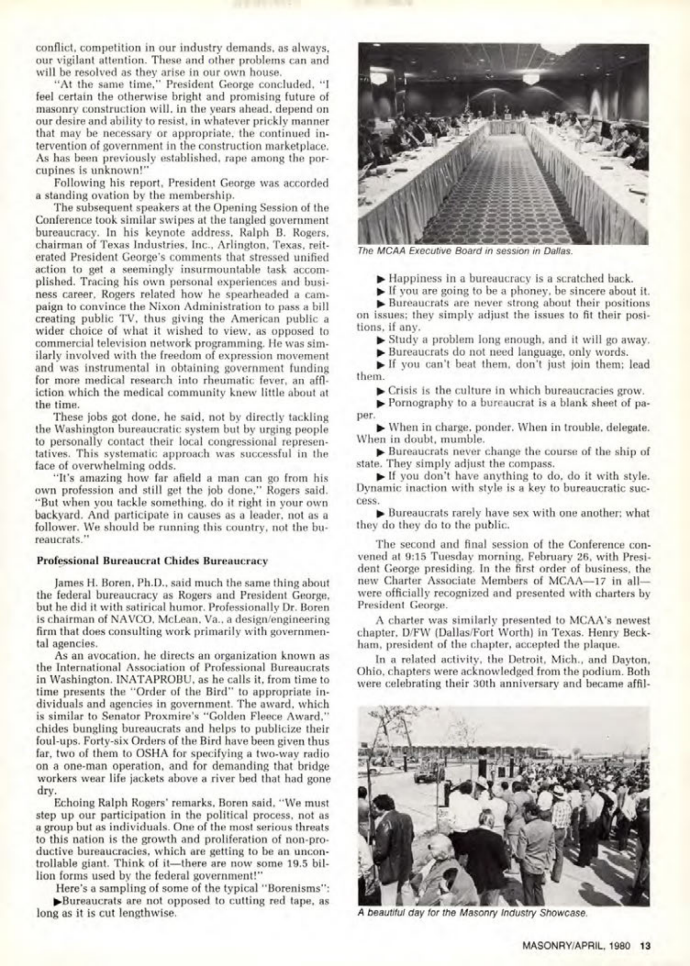 Masonry Magazine April 1980 Page. 13