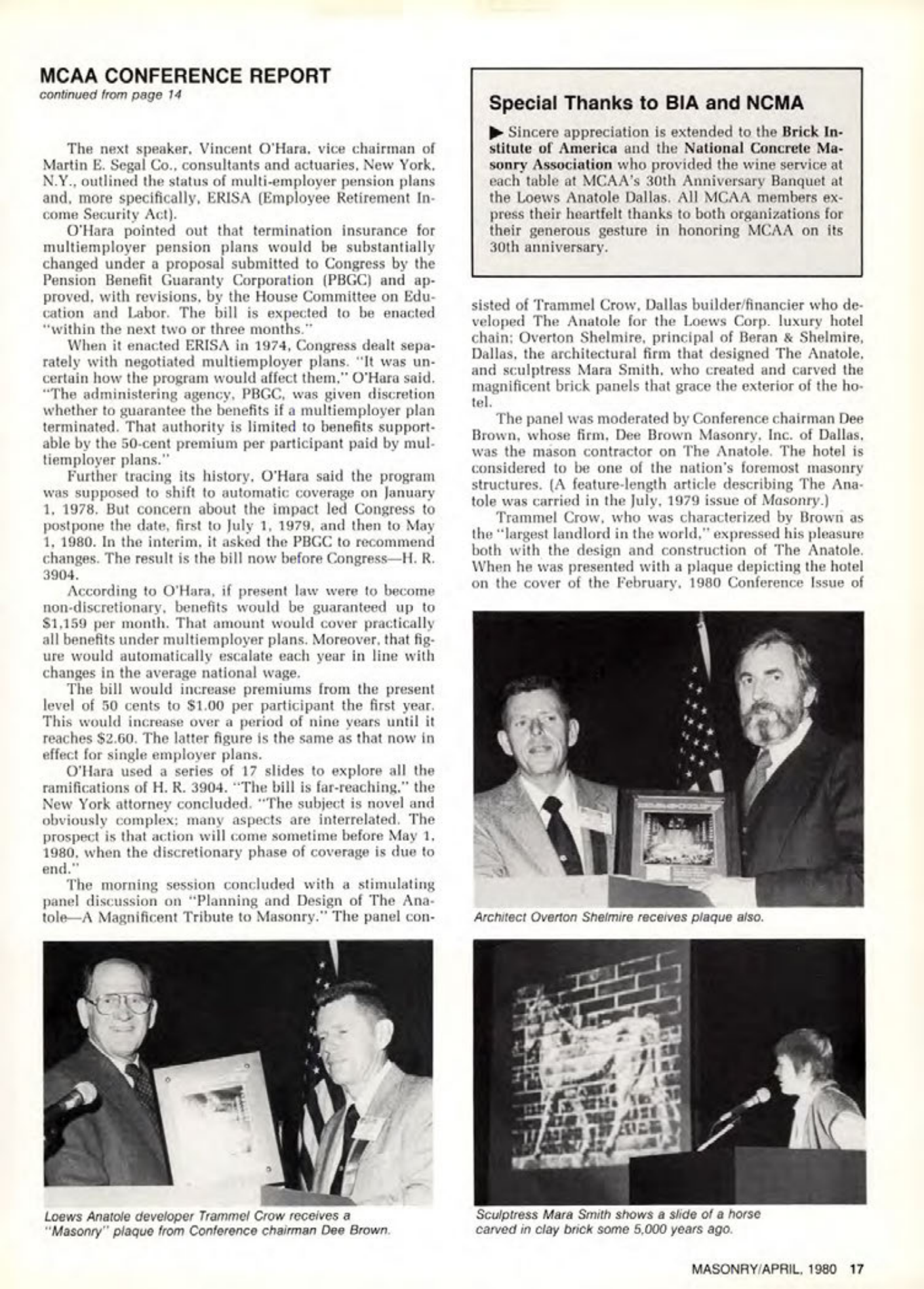 Masonry Magazine April 1980 Page. 17