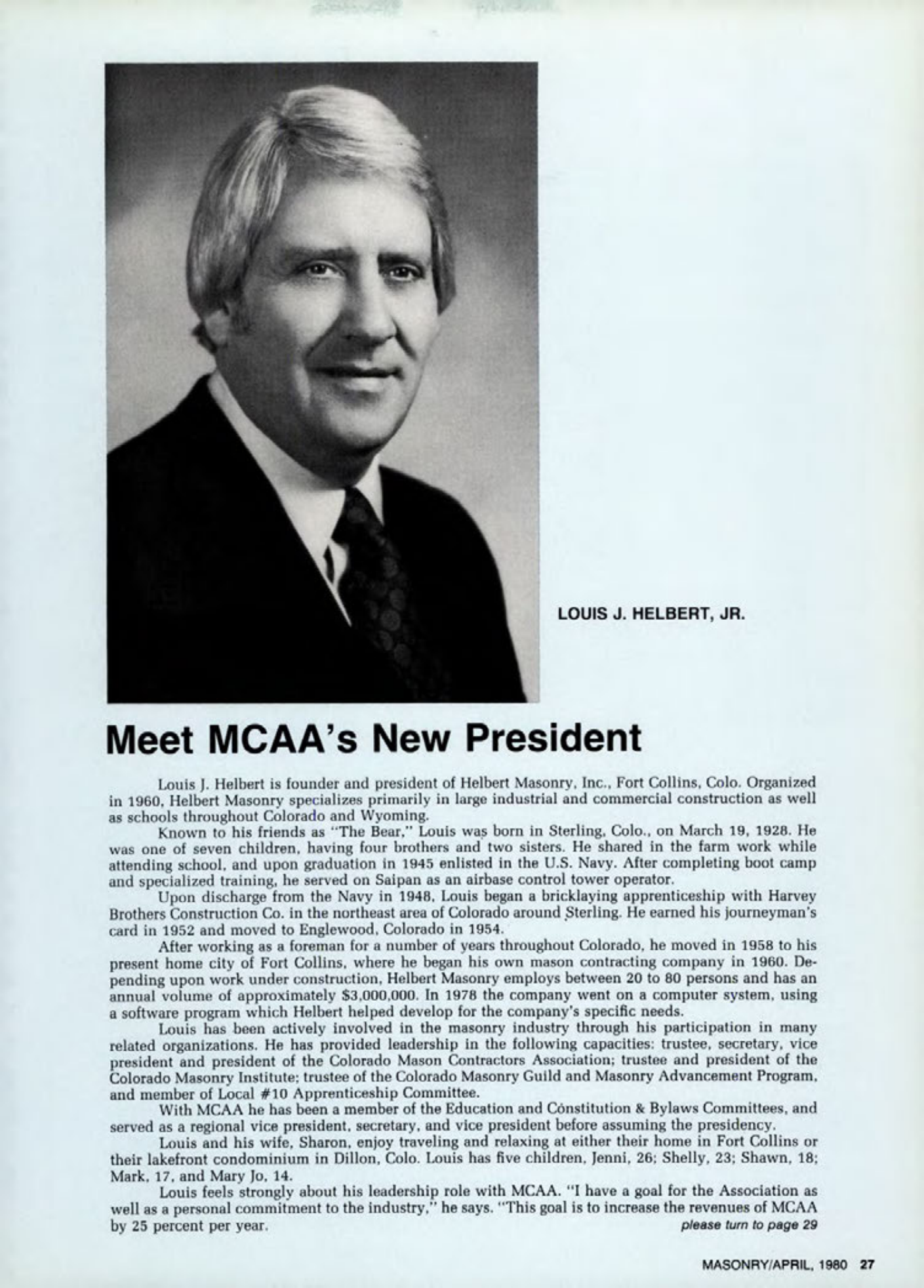 Masonry Magazine April 1980 Page. 27