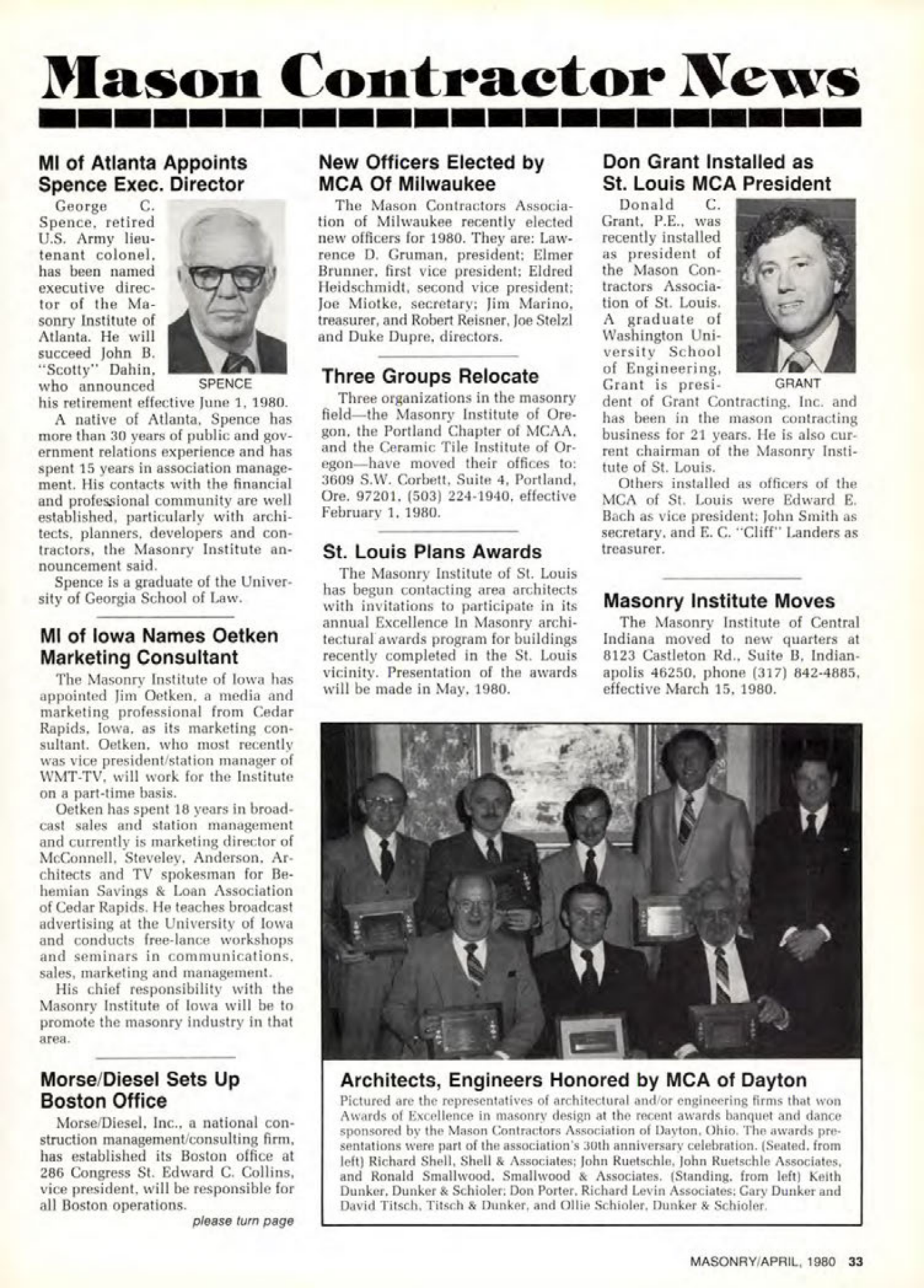 Masonry Magazine April 1980 Page. 33