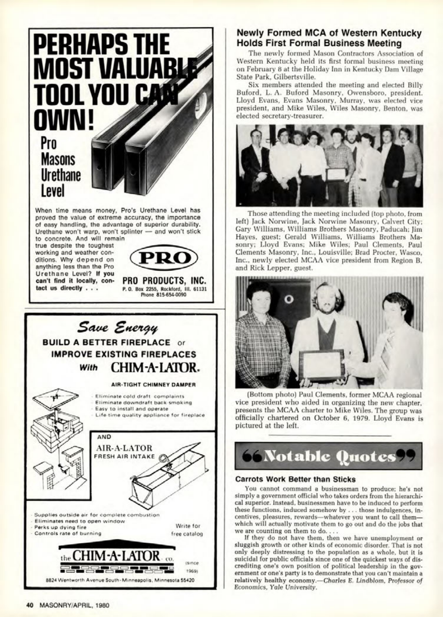 Masonry Magazine April 1980 Page. 40