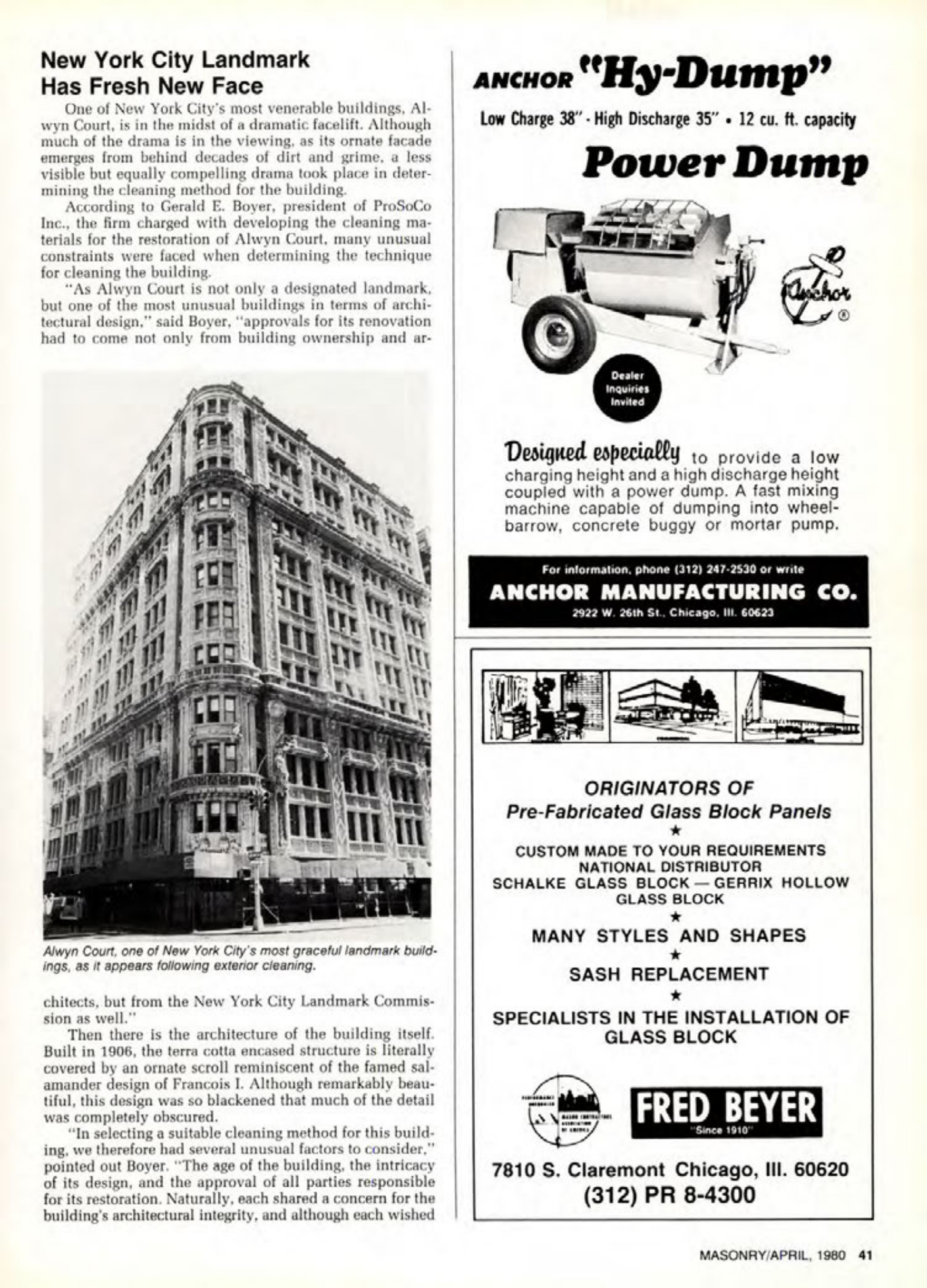 Masonry Magazine April 1980 Page. 41